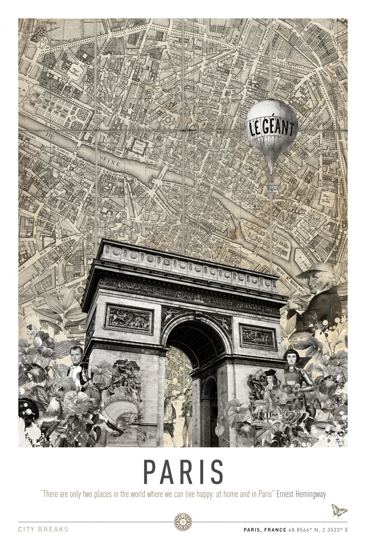 Paris (City Breaks) Poster och Canvastavla