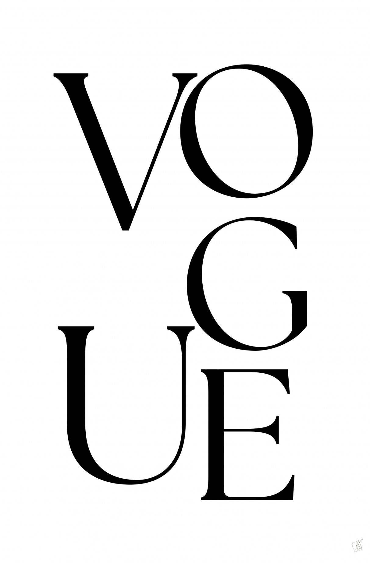 Vogue Poster och Canvastavla