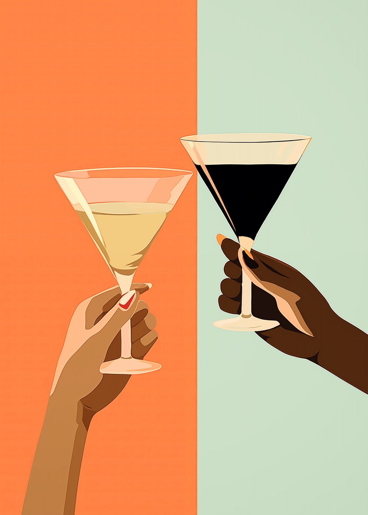 A Toast for Two Poster och Canvastavla