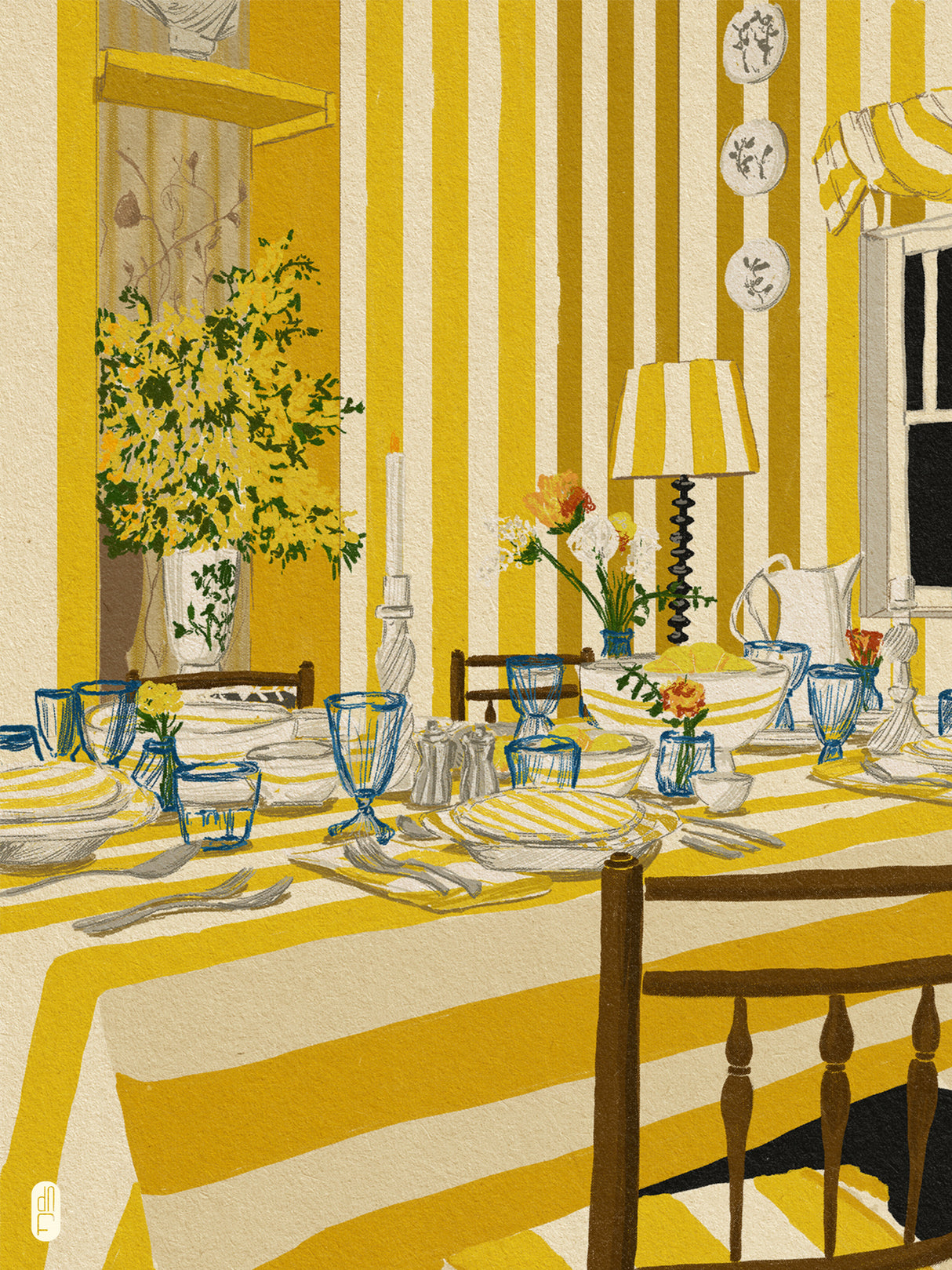 Week 30 Room Portrait Poster och Canvastavla