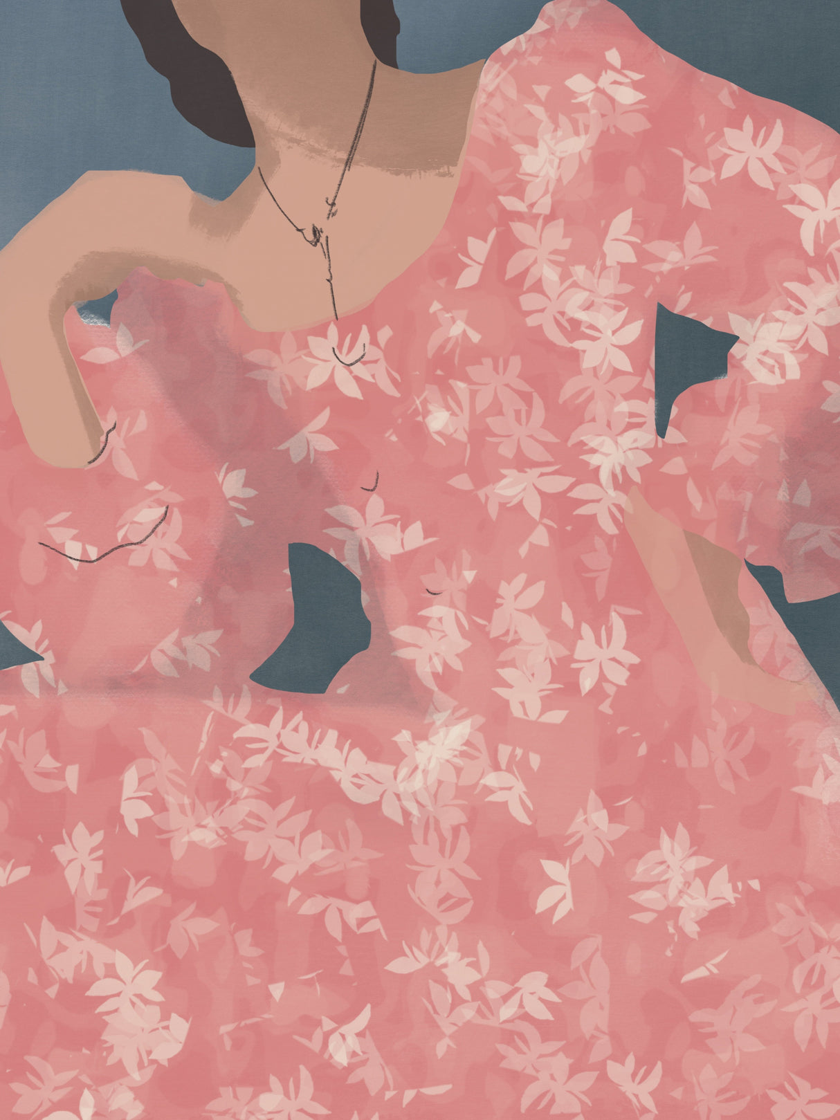 Retro Spring Figurative Poster och Canvastavla