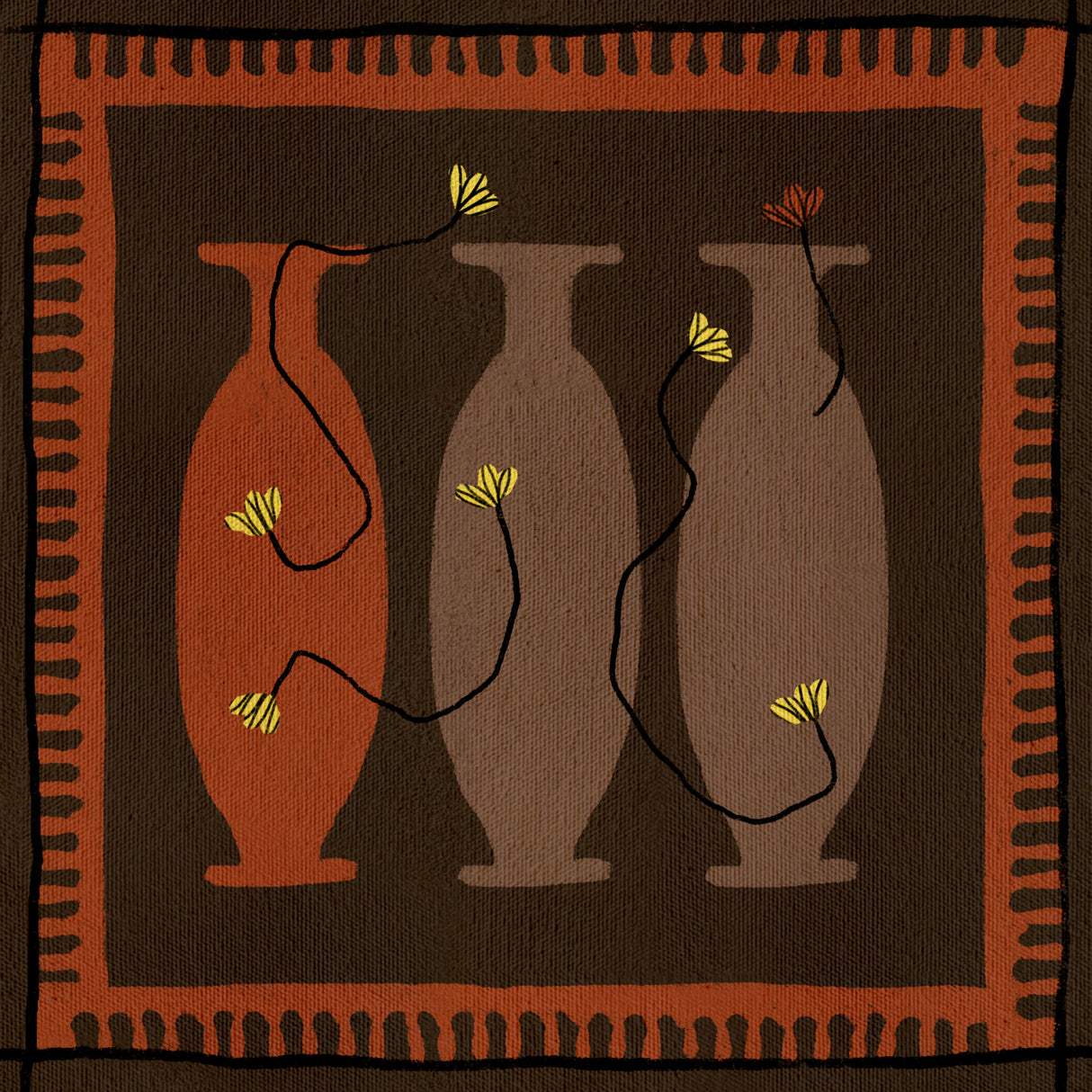 Out of Vase Blooms 5 Poster och Canvastavla