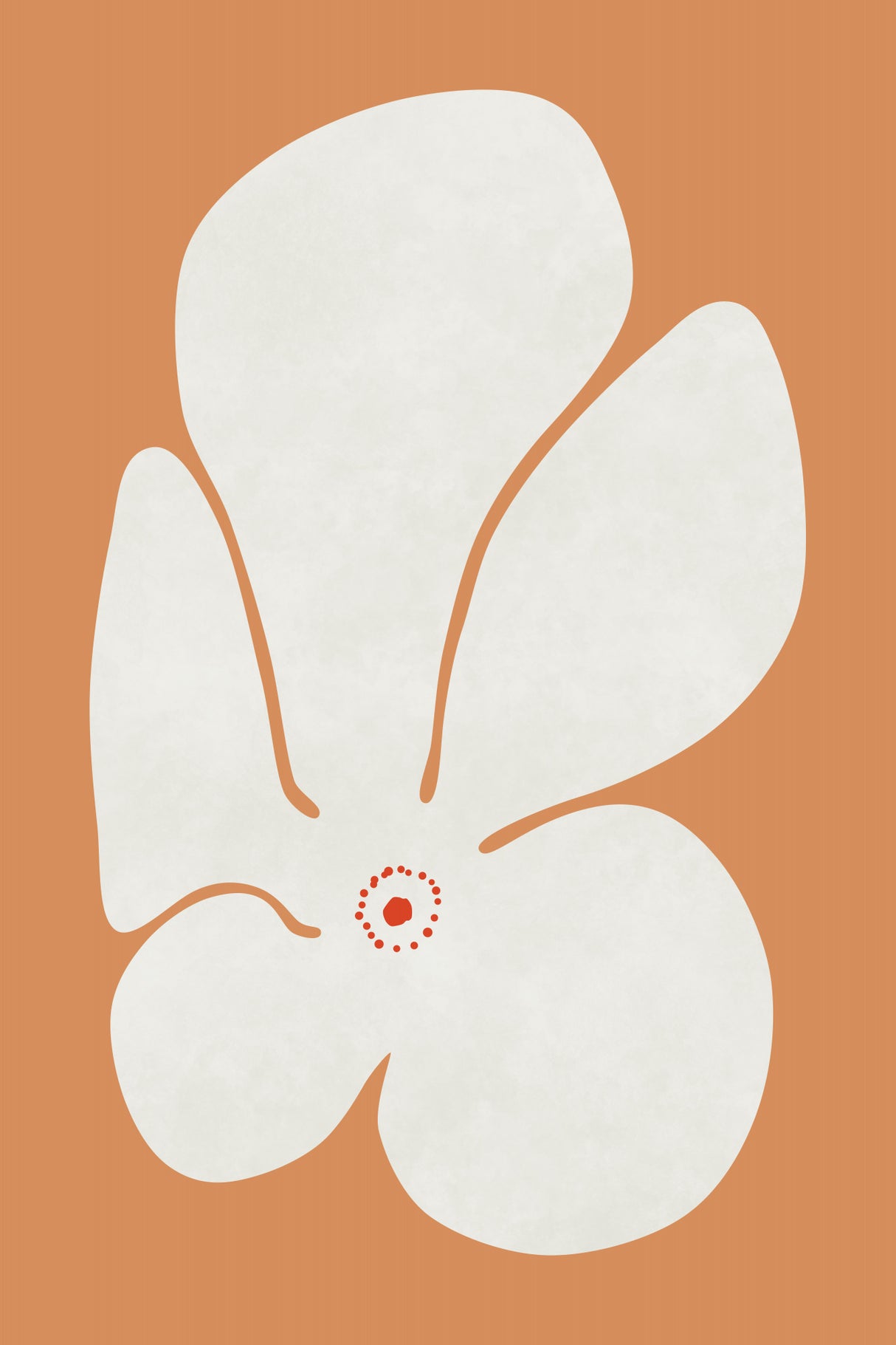 White Poppies Flower Poster och Canvastavla