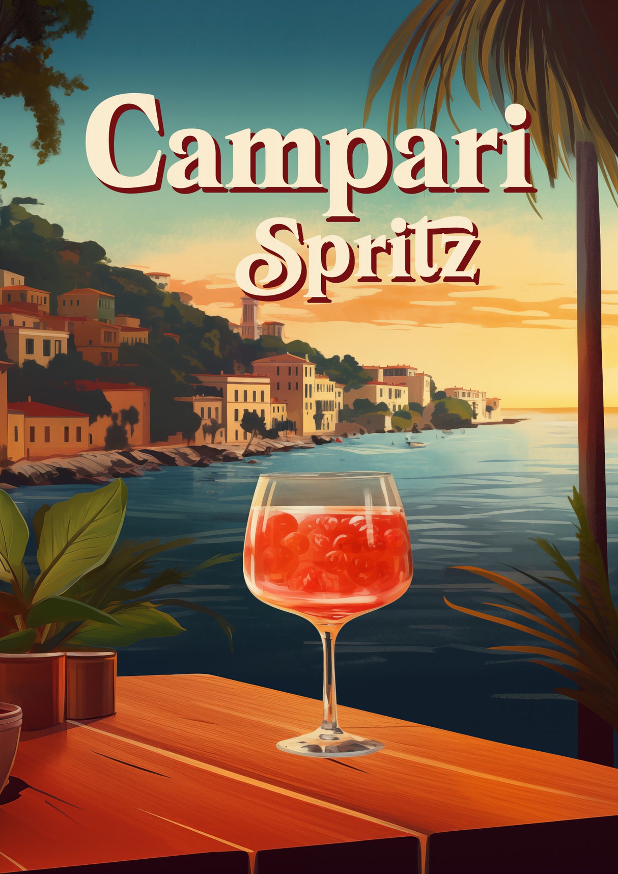 Campari Spritz Poster och Canvastavla
