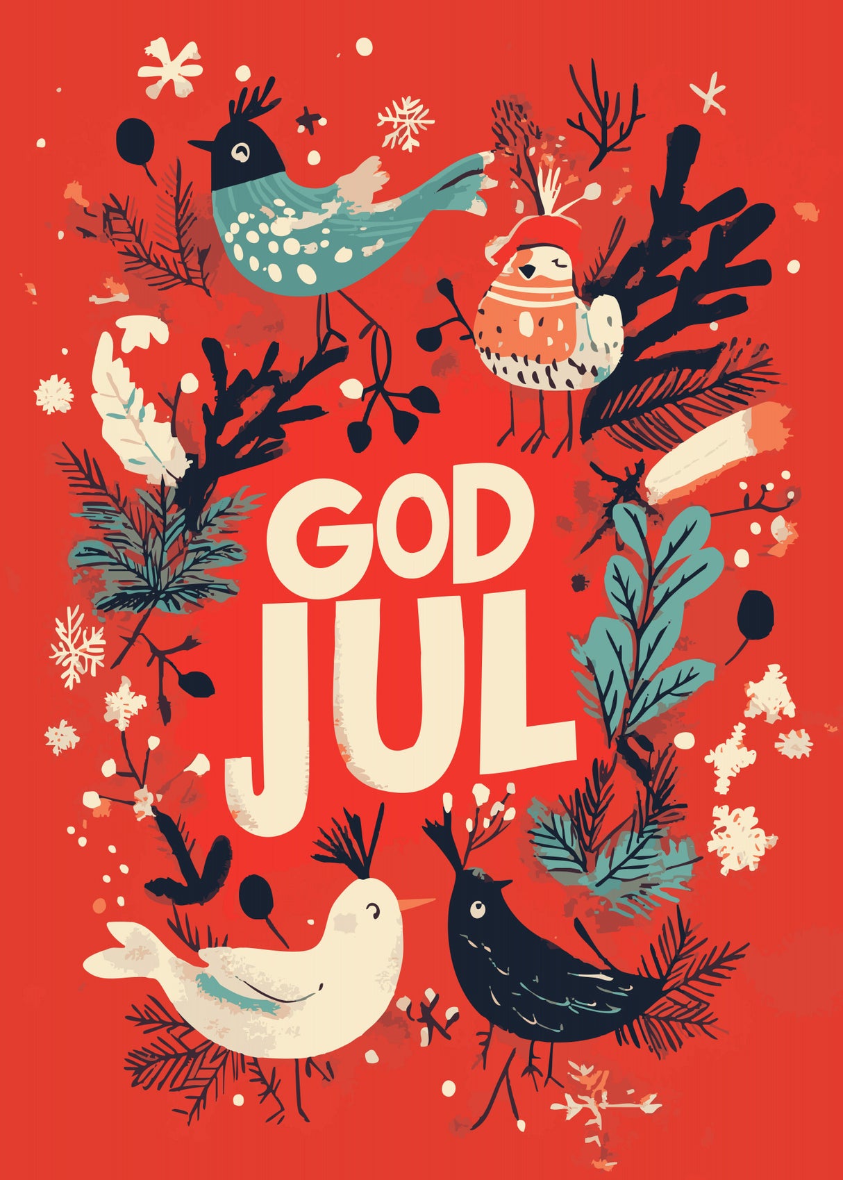 God Jul 3 Poster och Canvastavla