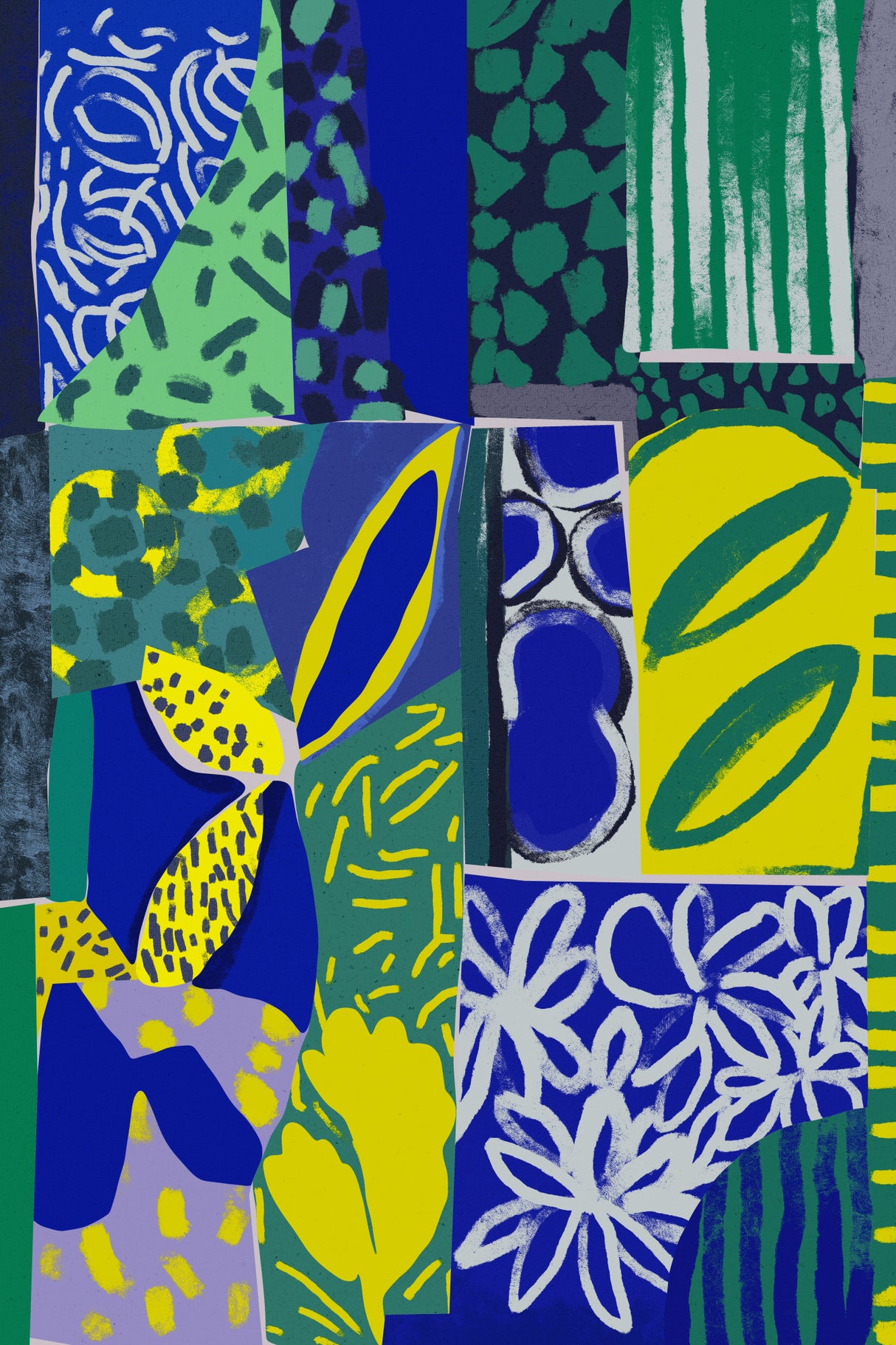 The Blue Garden Poster och Canvastavla