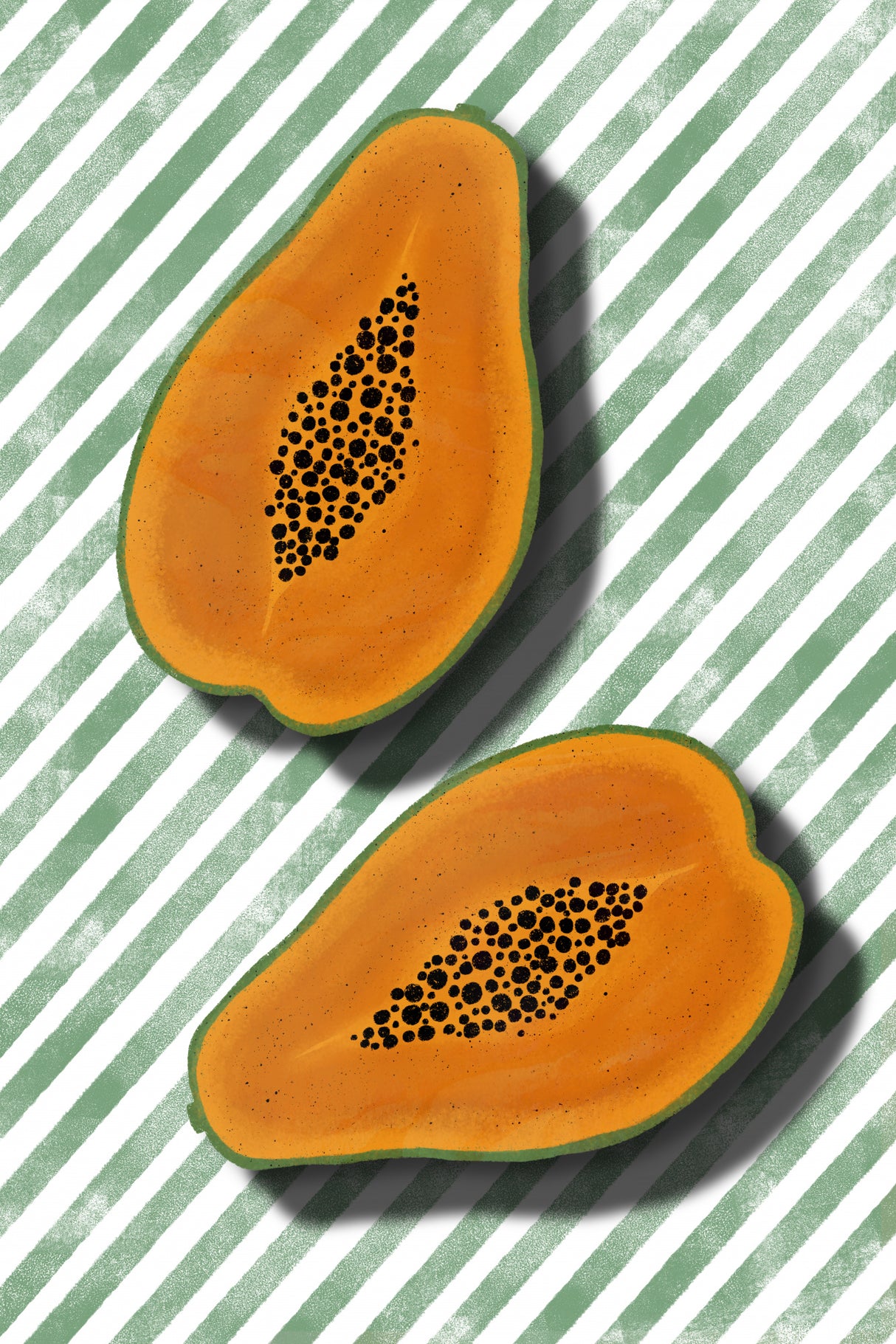 Papayas Poster och Canvastavla