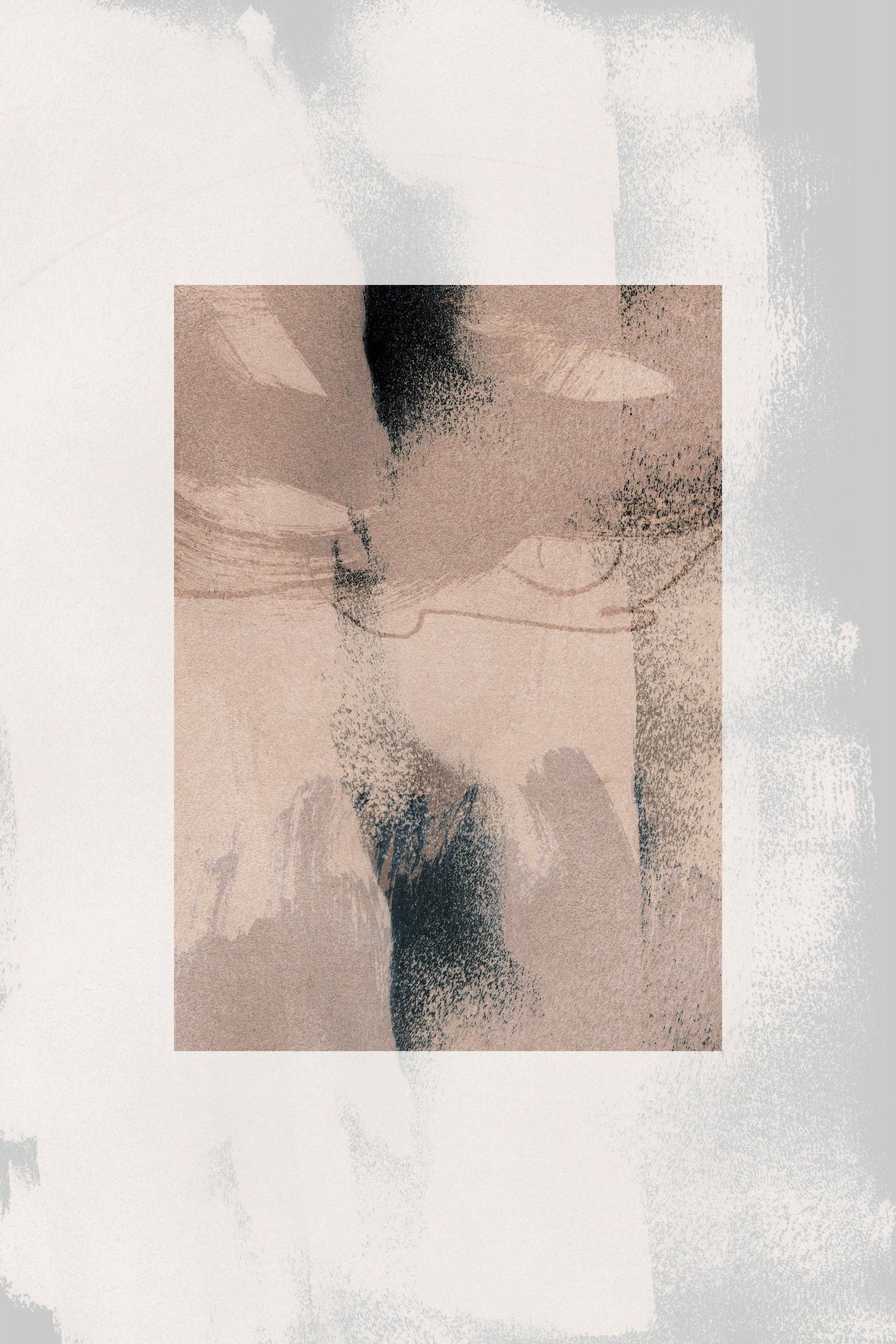 Abstract Brush Strokes 17x Poster och Canvastavla