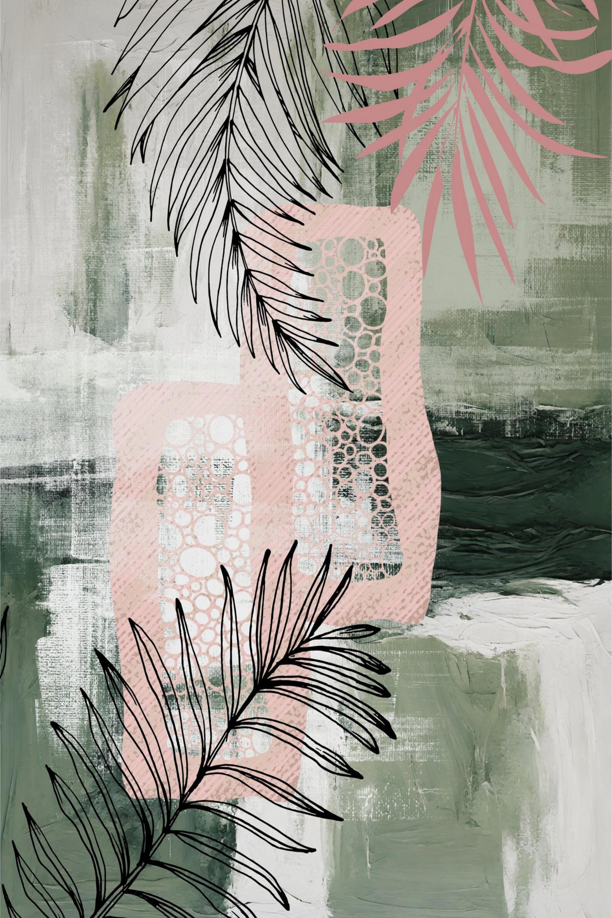 Verdant Blush 3 Poster och Canvastavla