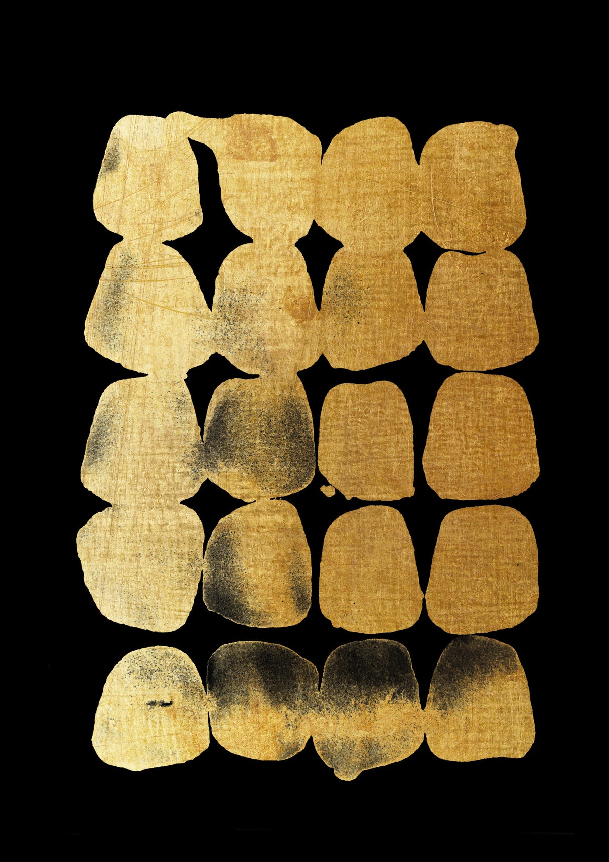 04 Black and Gold Lilaxlola Papersize Poster och Canvastavla