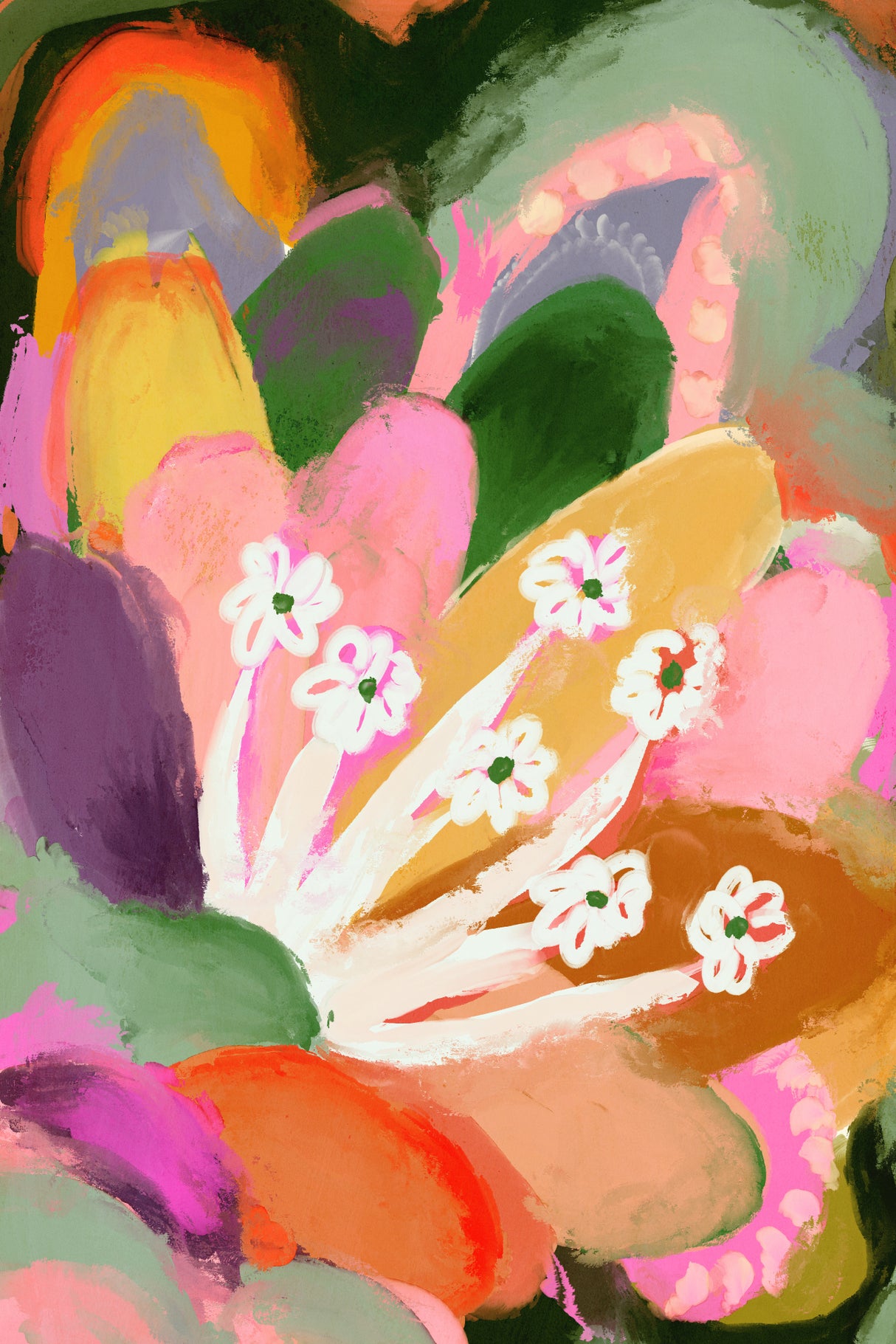 Colorful Bloom Poster och Canvastavla