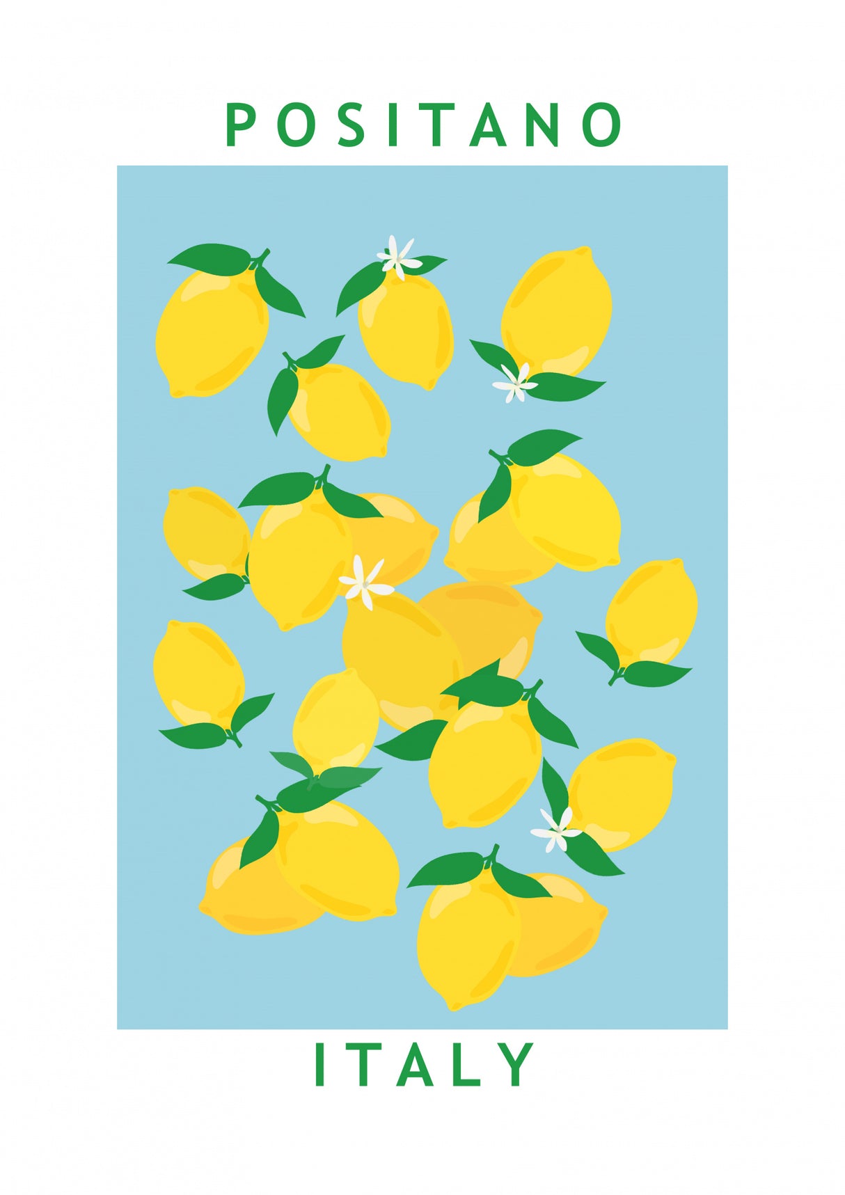 Lemons Flower Market Poster och Canvastavla