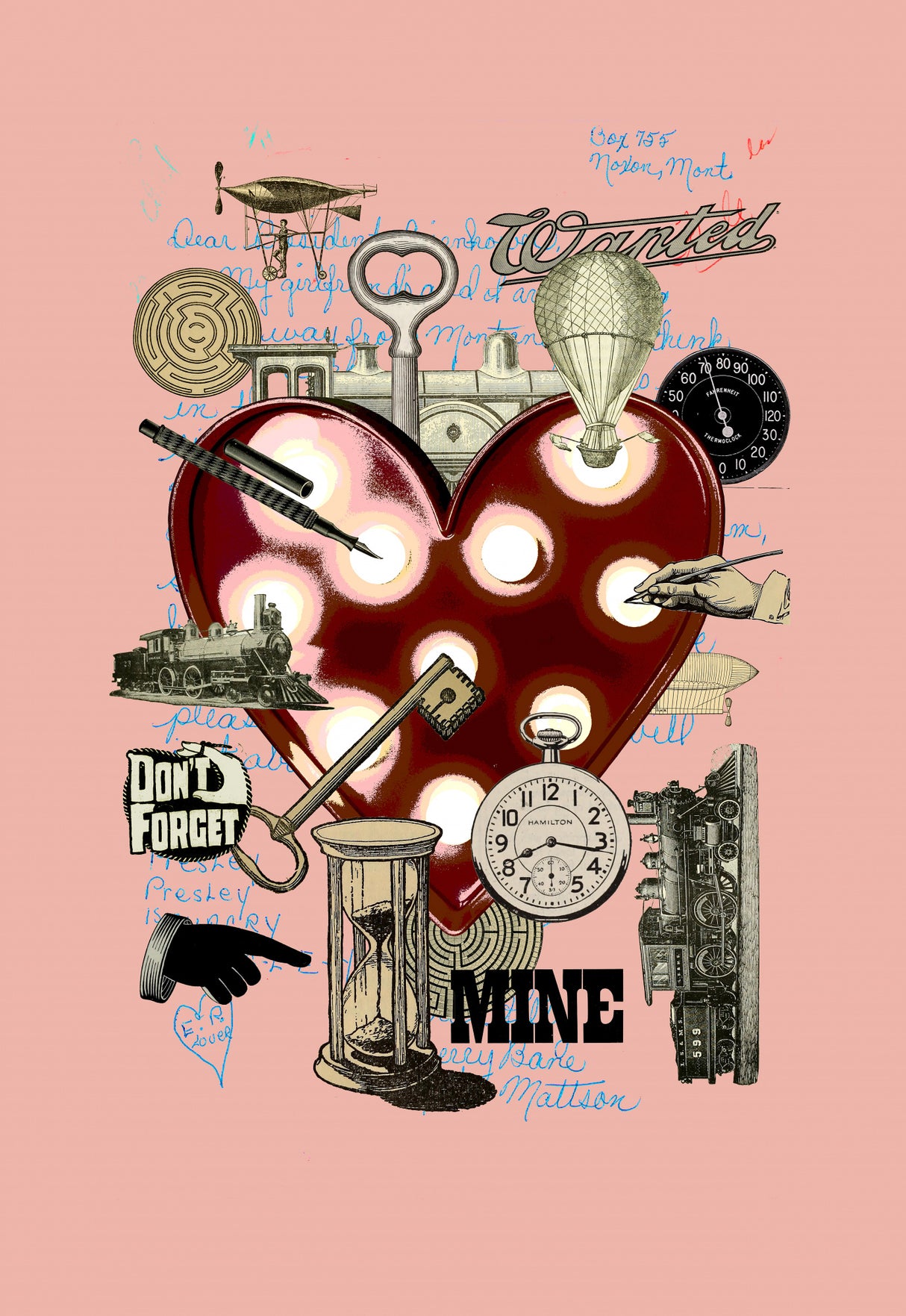 Love Heart Poster och Canvastavla