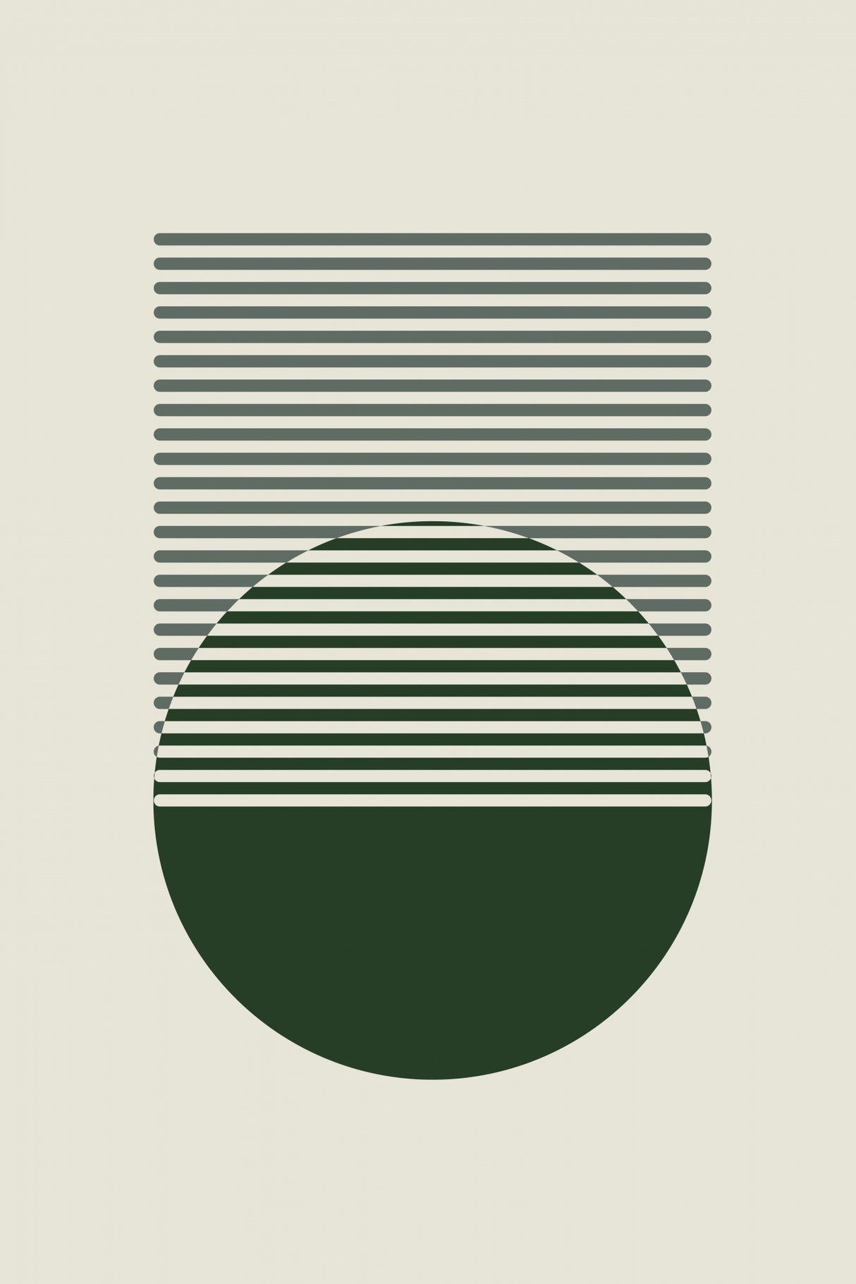 Minimal Abstract Circles I Poster och Canvastavla
