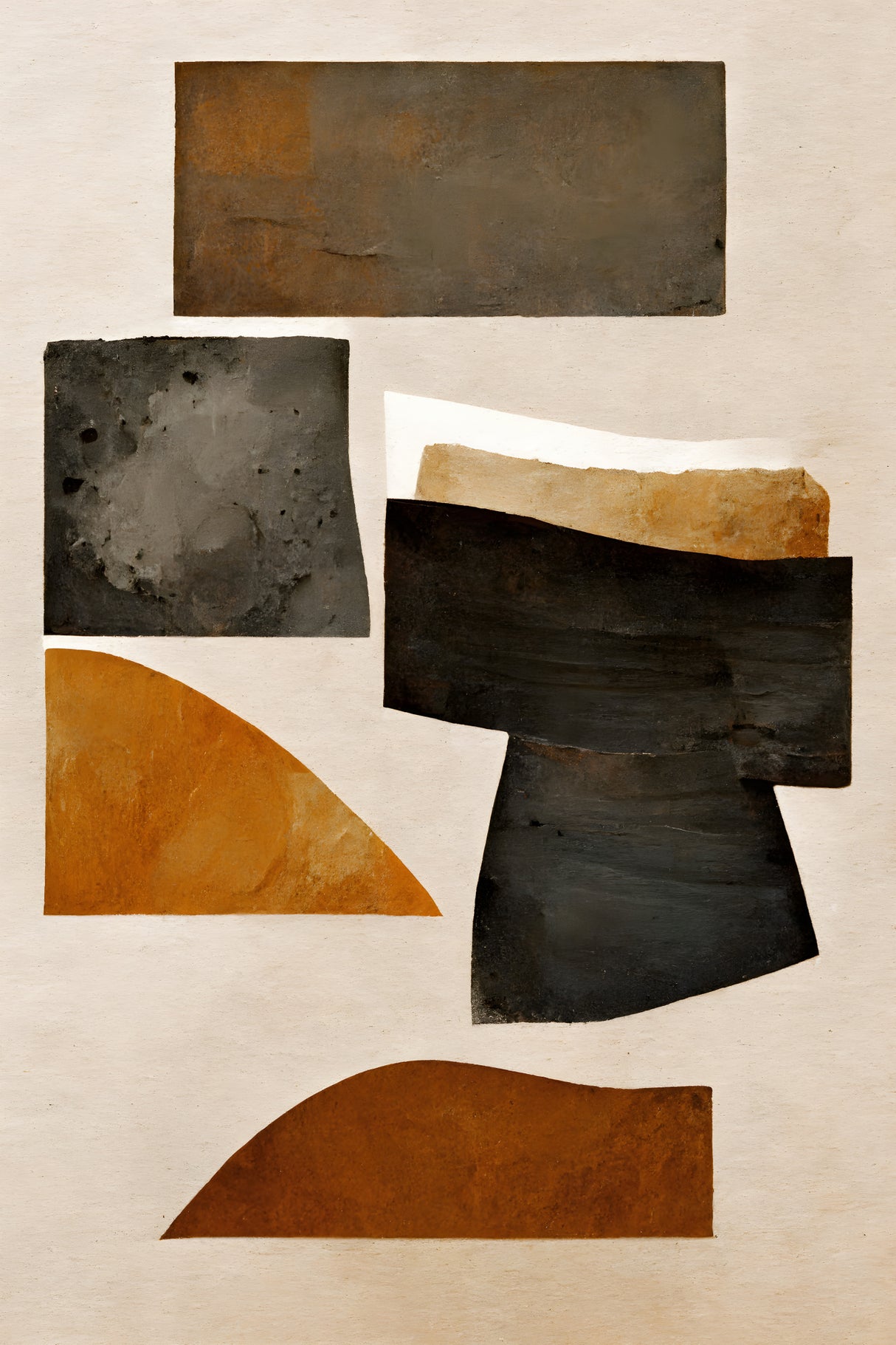 Rusty Shapes Poster och Canvastavla