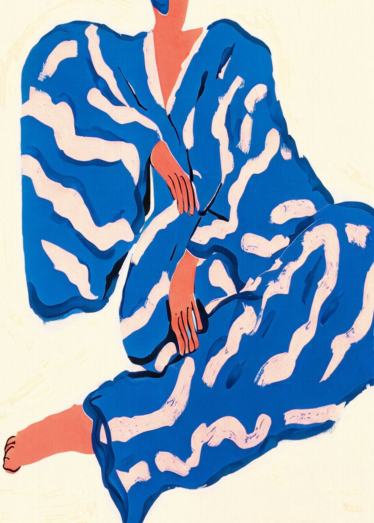 Portrait Indigoreverie 50x70cm Poster och Canvastavla