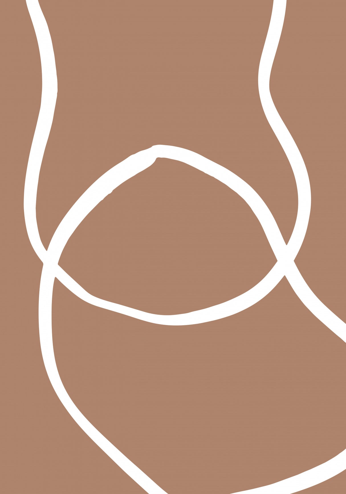 Abstract Lines Mocha 2 Poster och Canvastavla