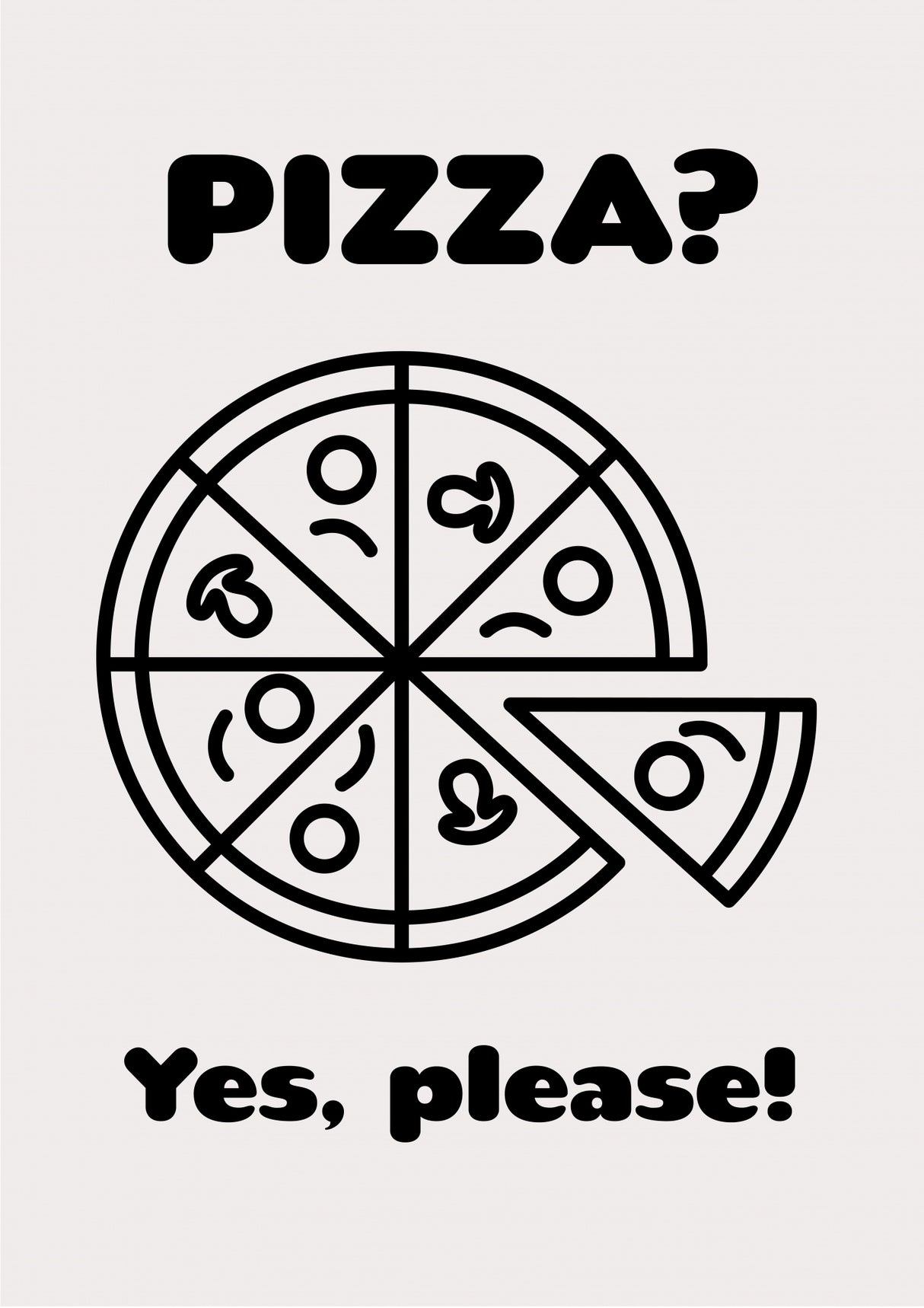 Pizza Poster och Canvastavla