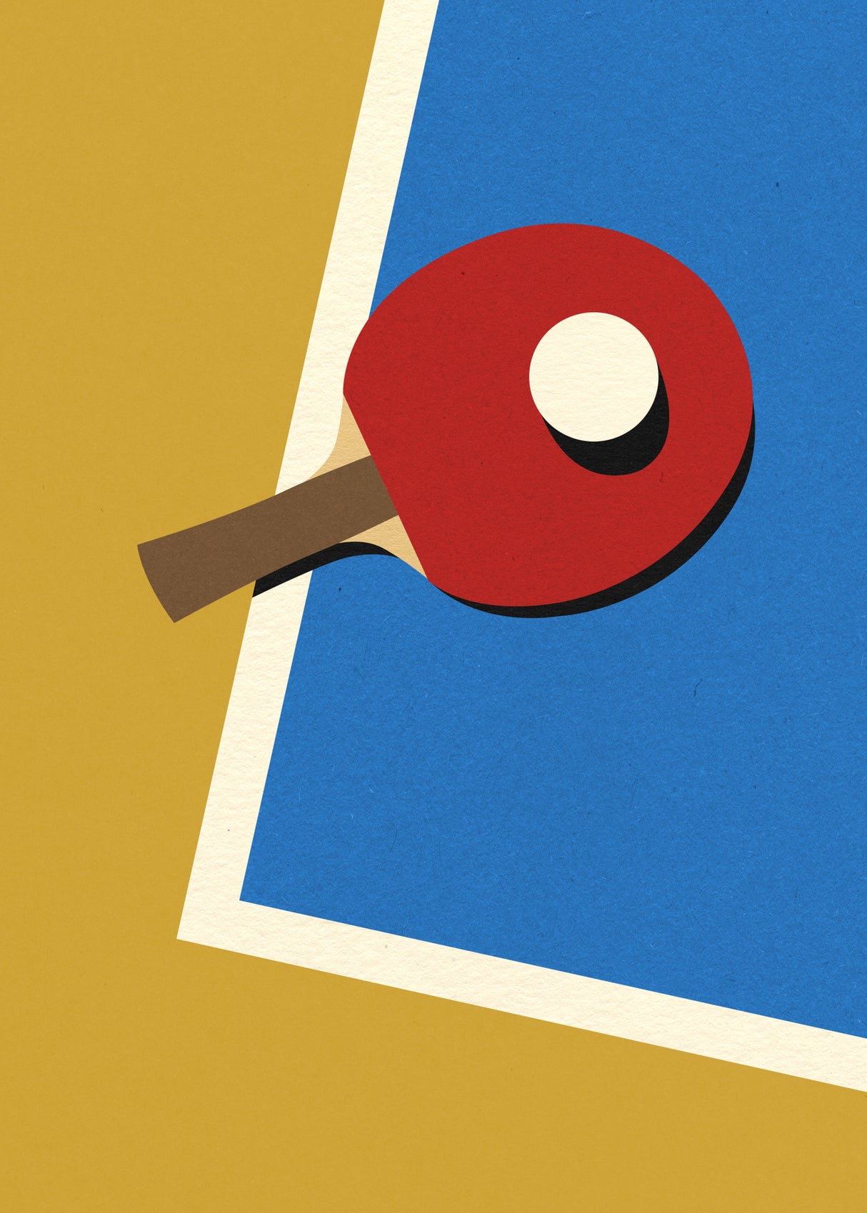 Table Tennis Team Red Poster och Canvastavla