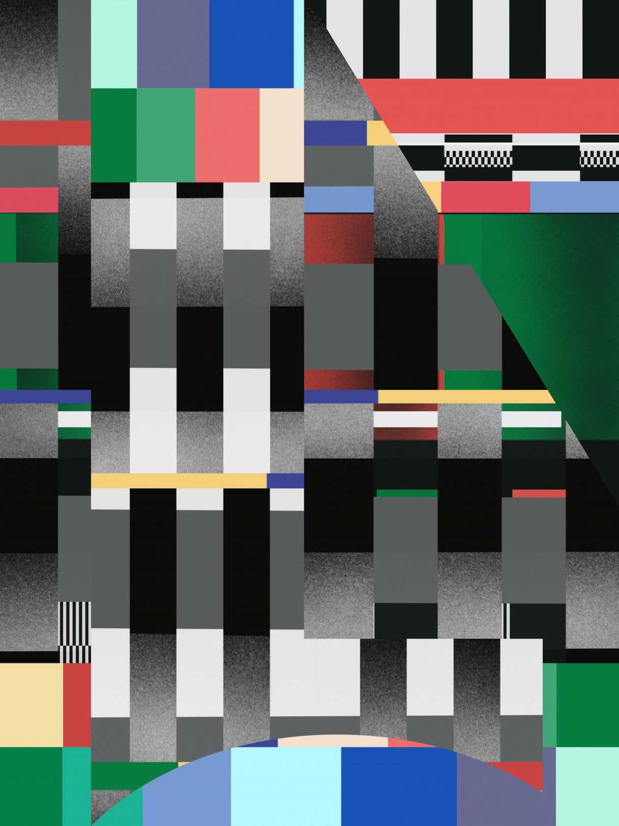 Glitch abstract artwork 01 Poster och Canvastavla