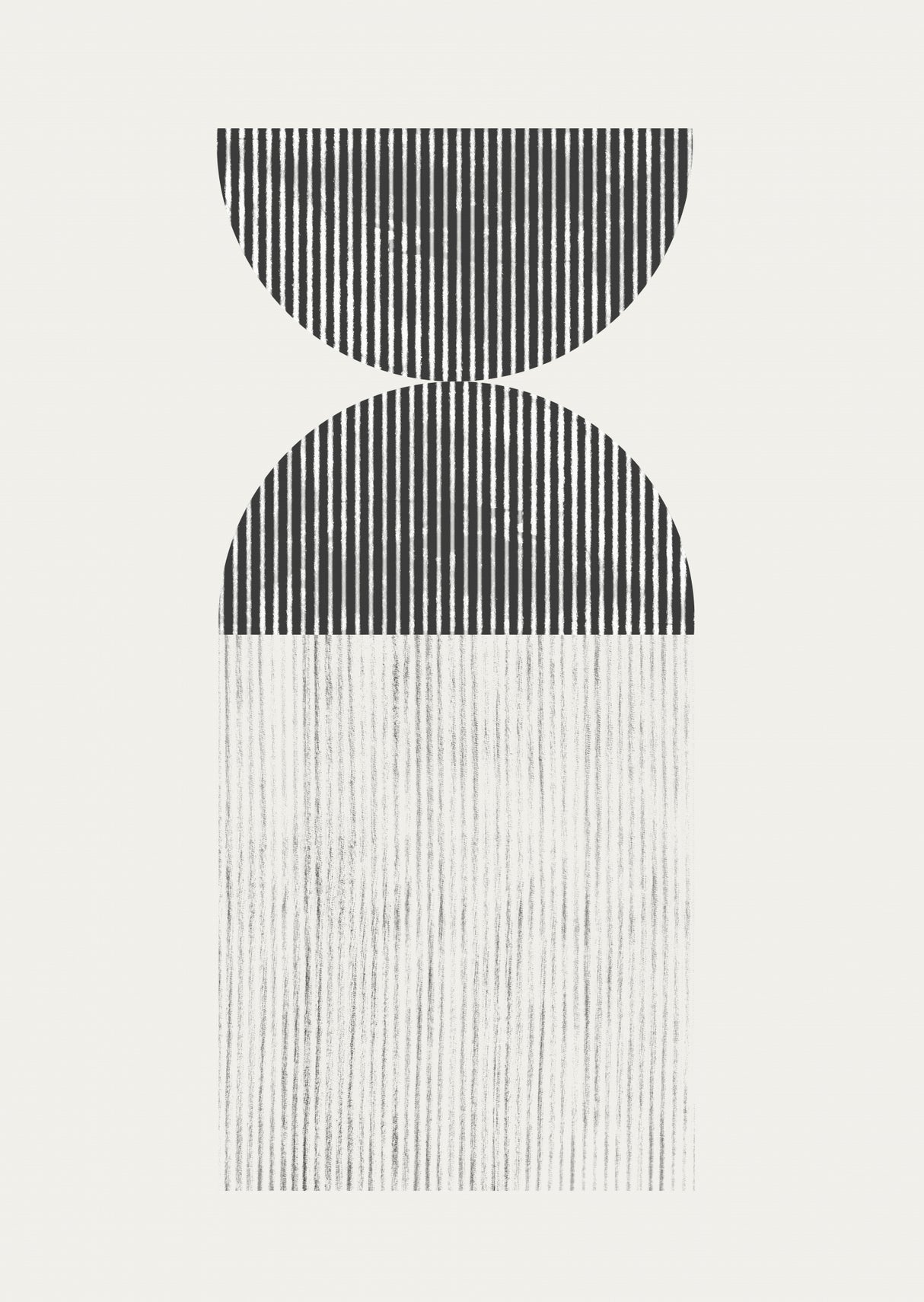 Retro Geometric Line Art Poster och Canvastavla