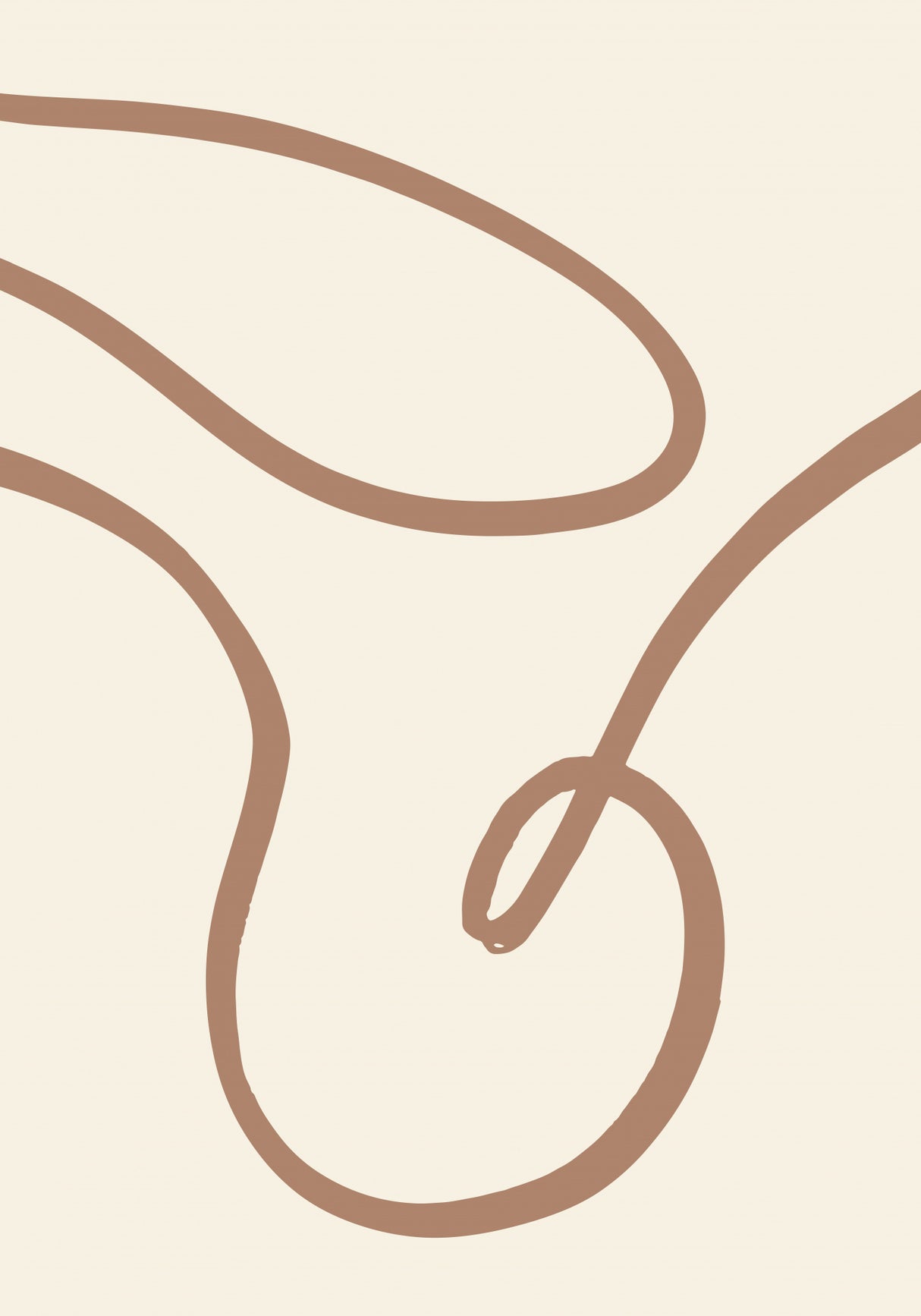 Abstract Lines Mocha 3 Poster och Canvastavla