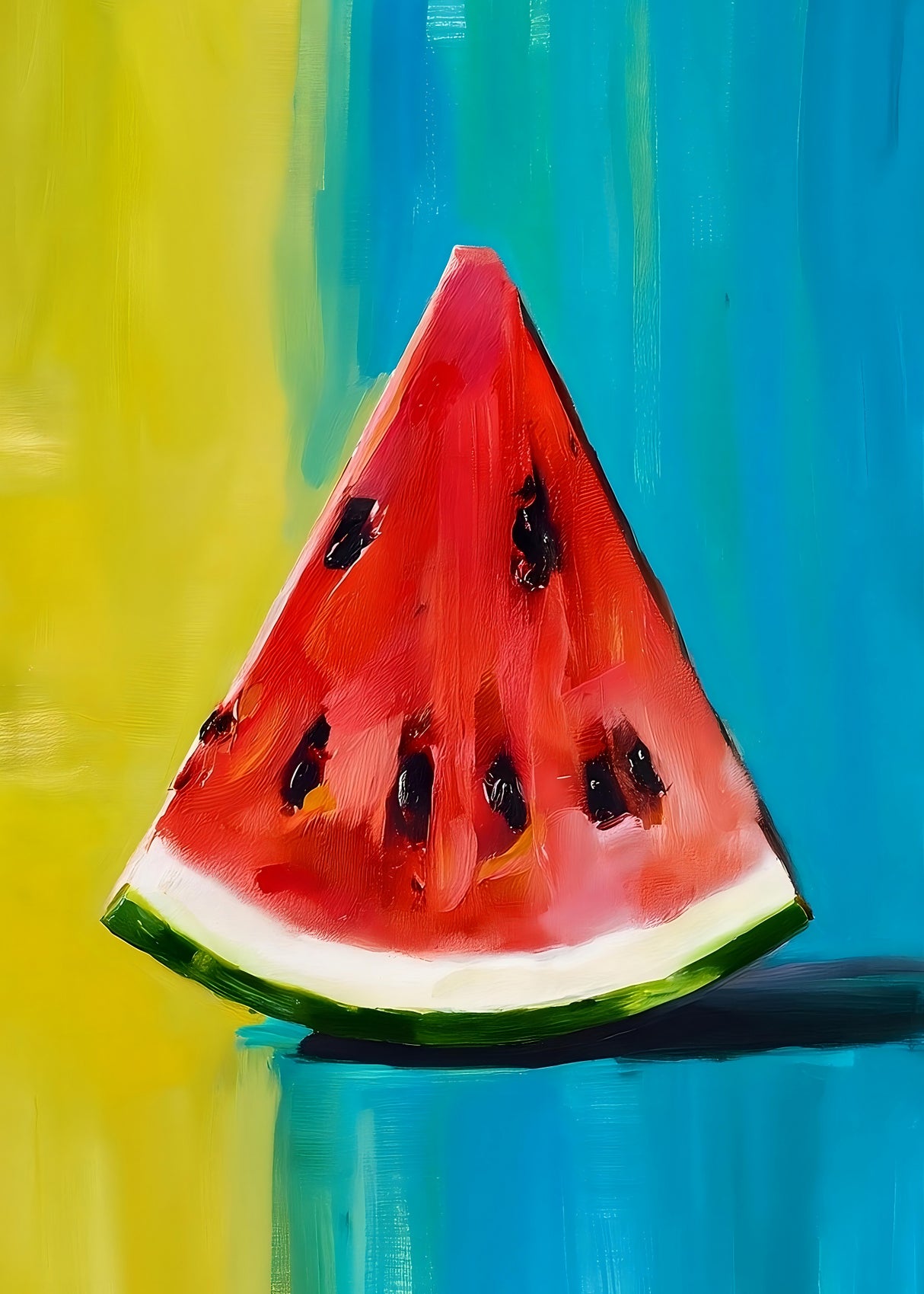 Watermelon Slice Poster och Canvastavla