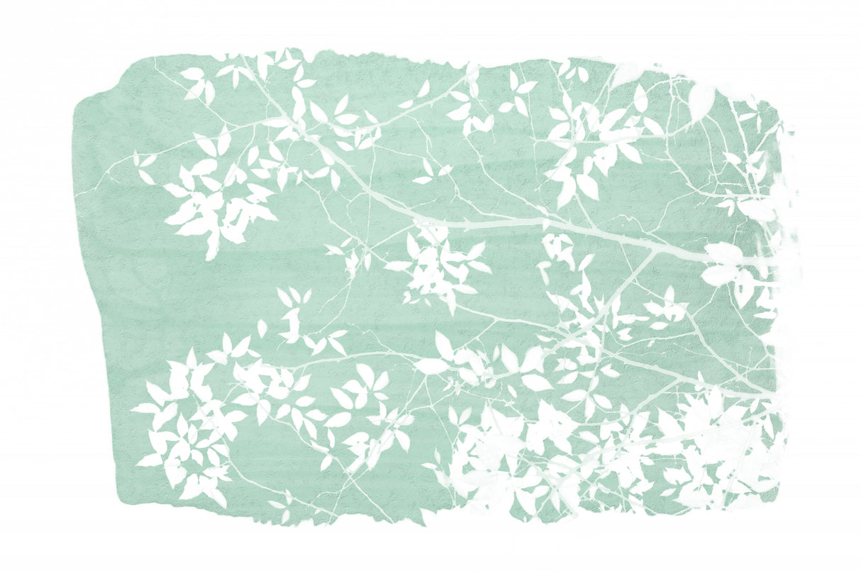 Mint Tree Foliage Silhouette Poster och Canvastavla