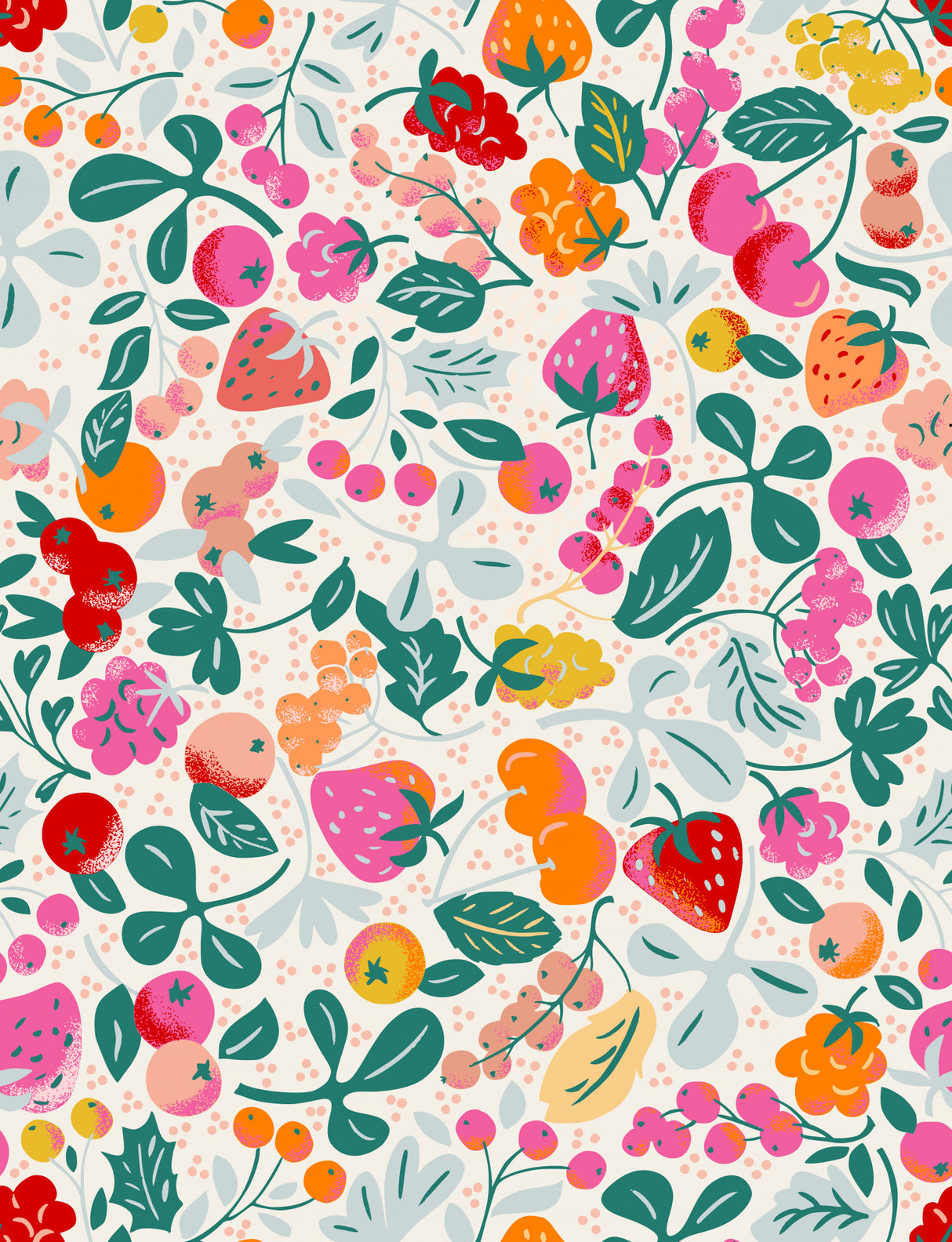 Fruity seamless pattern Poster och Canvastavla