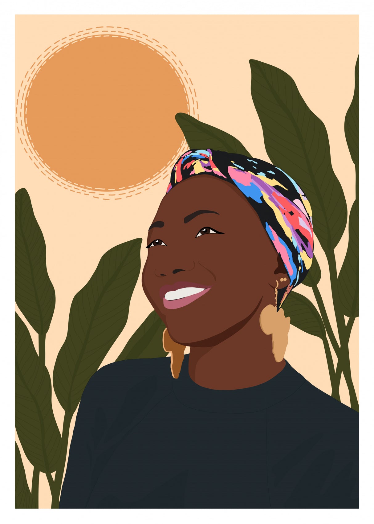 Sunny smile Poster och Canvastavla