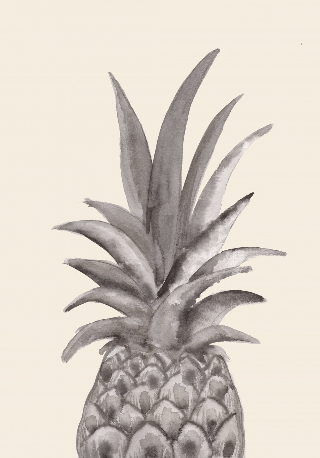 Ink Pineapple Poster och Canvastavla