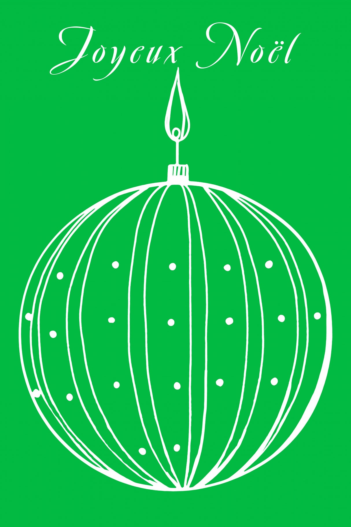 Joyeux Noël Christmas Poster och Canvastavla