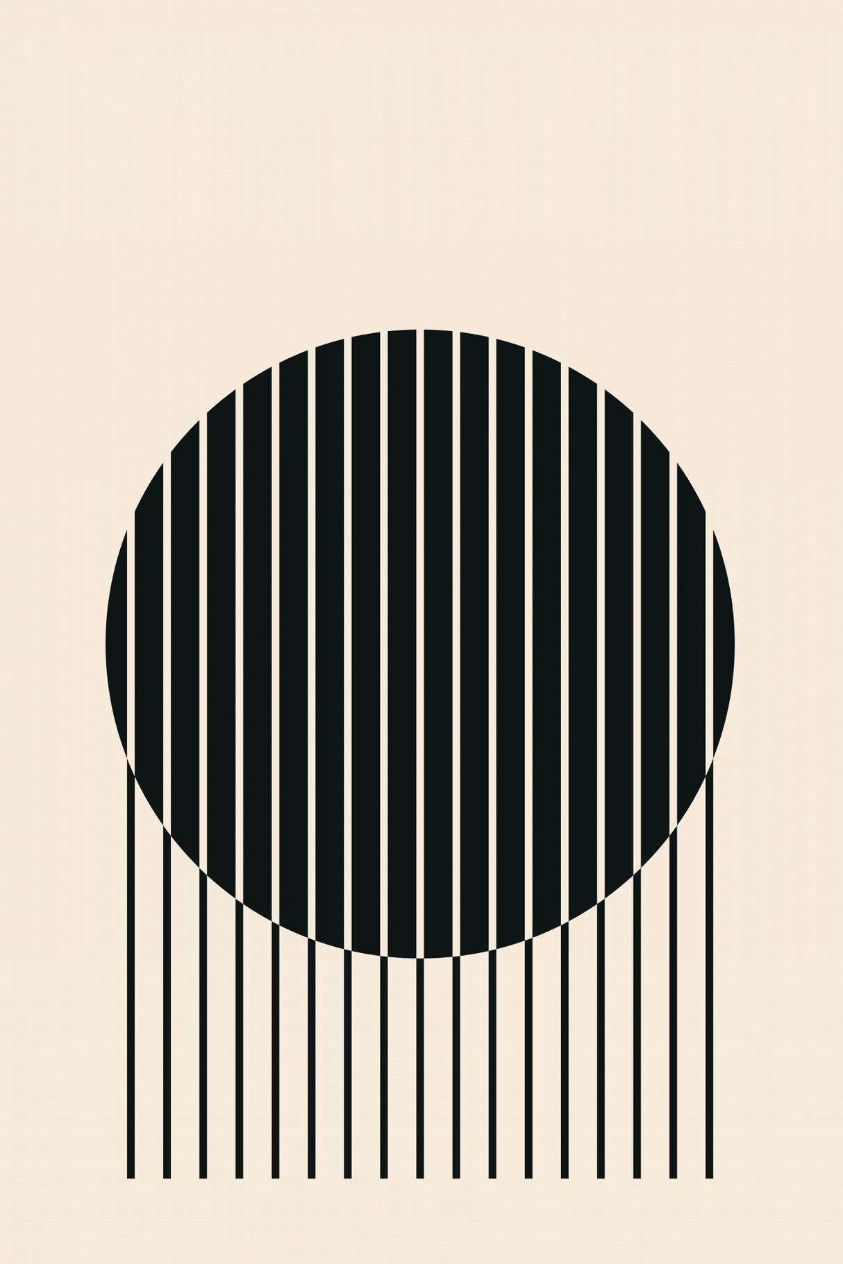 Minimal Circle Vibes #1 Poster och Canvastavla