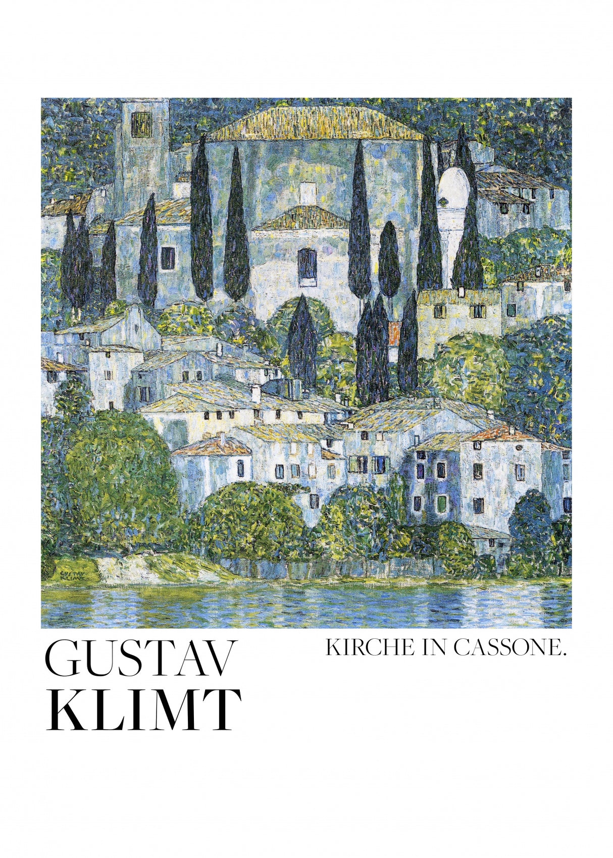 Kirche In Cassone (1913) Poster Poster och Canvastavla