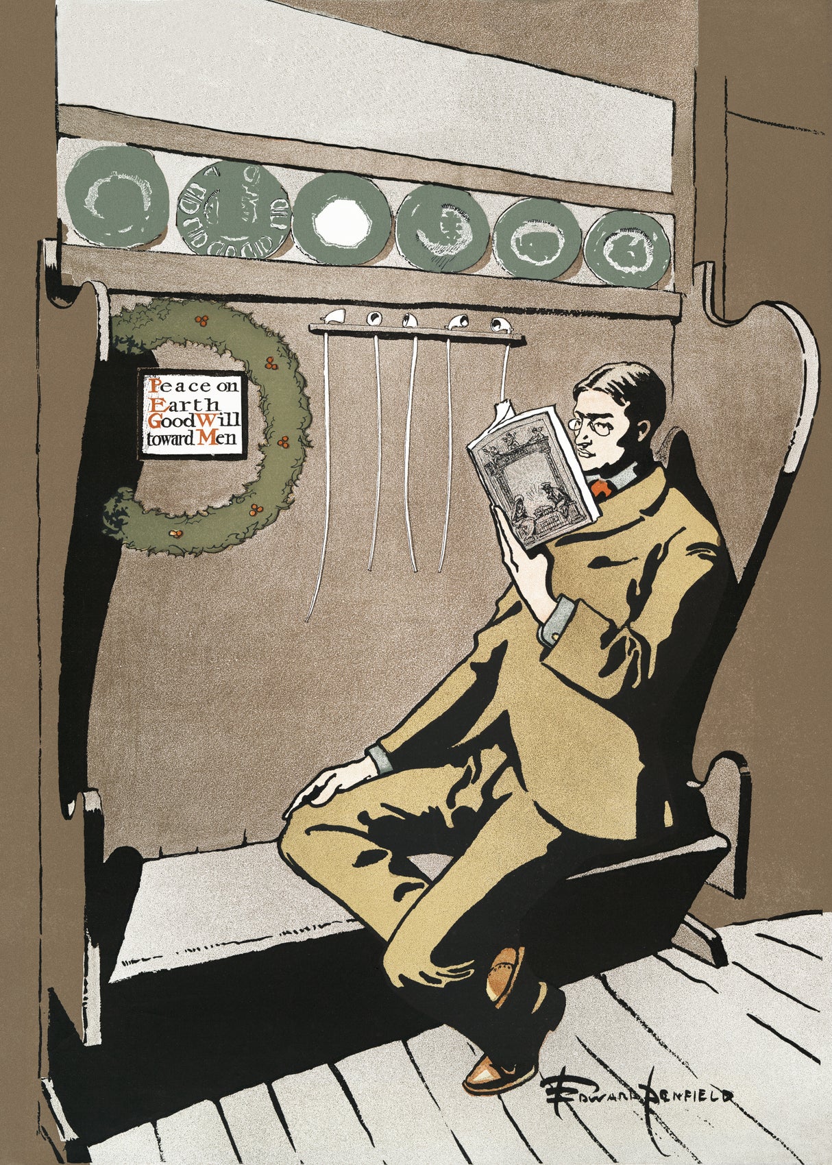 Vintage Christmas (ca. 1890–1907) Poster och Canvastavla