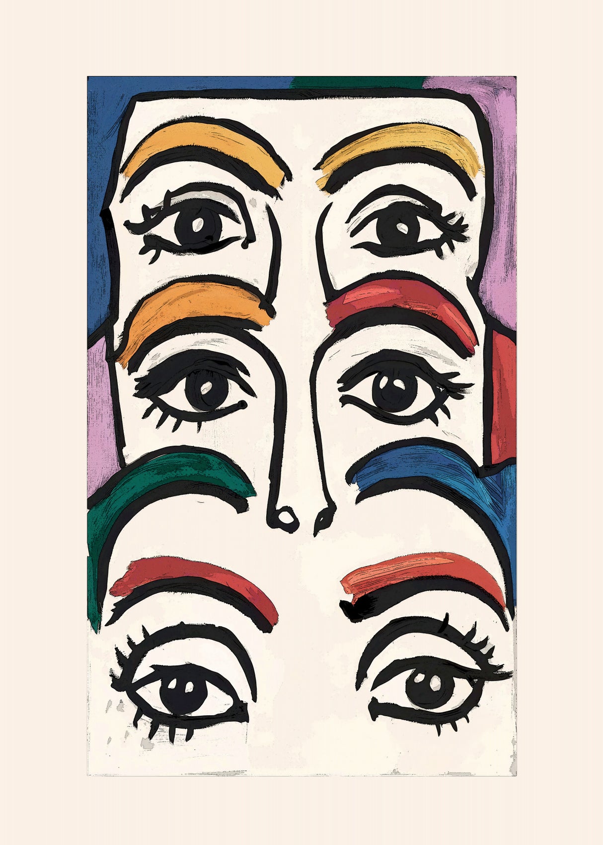 Eyes and Brows Poster och Canvastavla