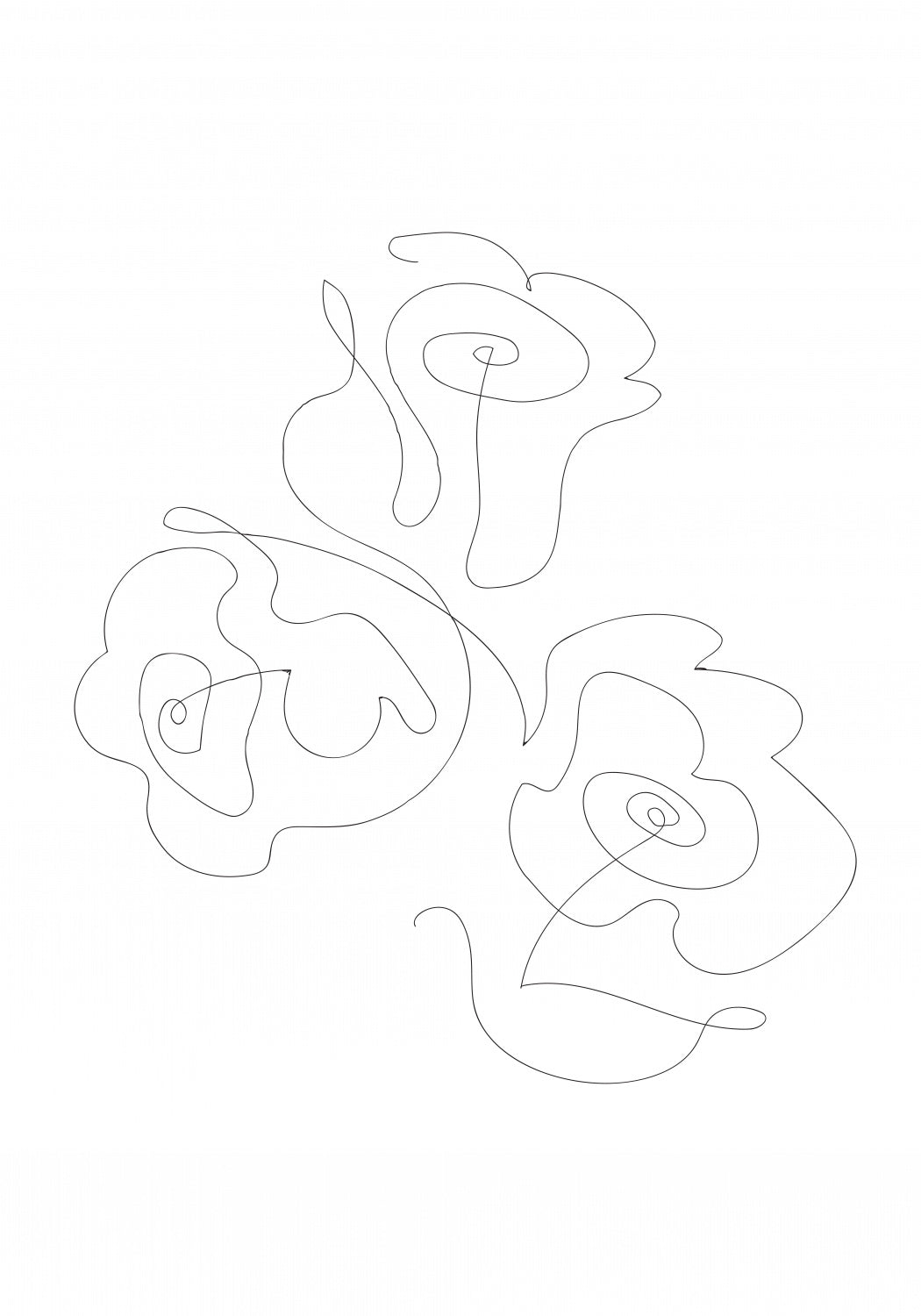 Three Roses 02 Poster och Canvastavla