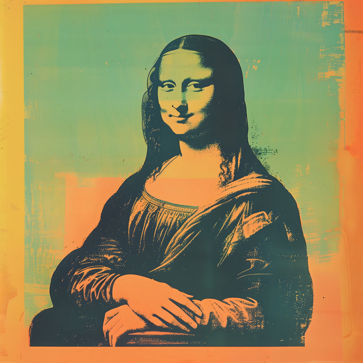 Mona Lisa Modern Poster och Canvastavla