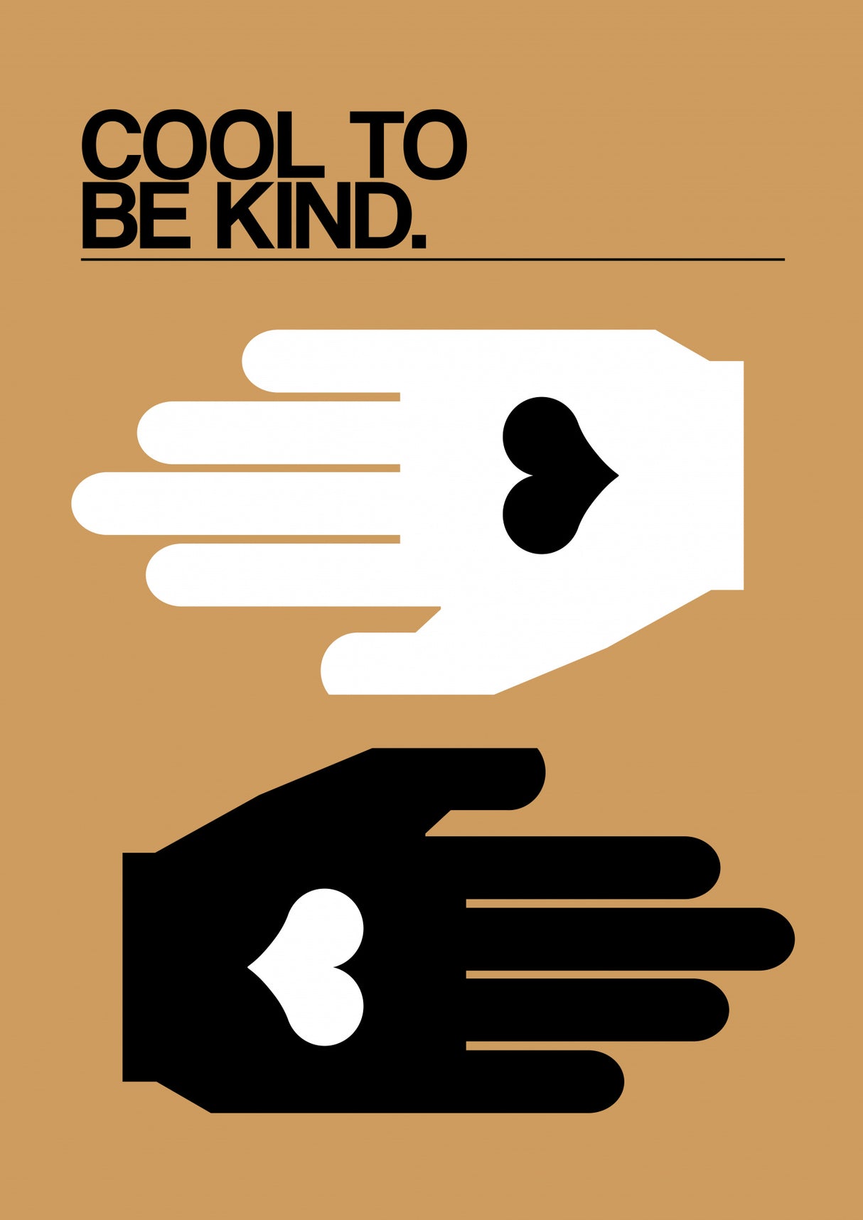Cool To Be Kind Desert Poster och Canvastavla
