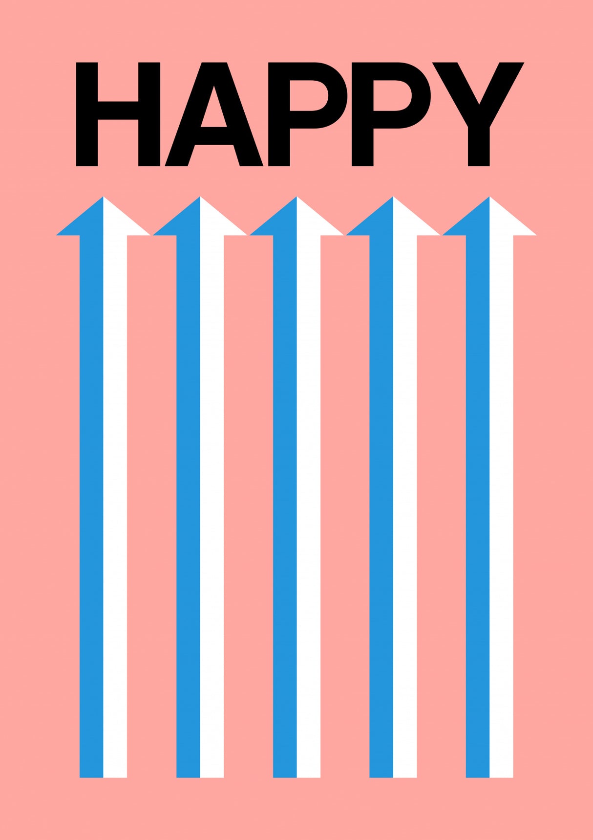 Happy Pink Poster och Canvastavla