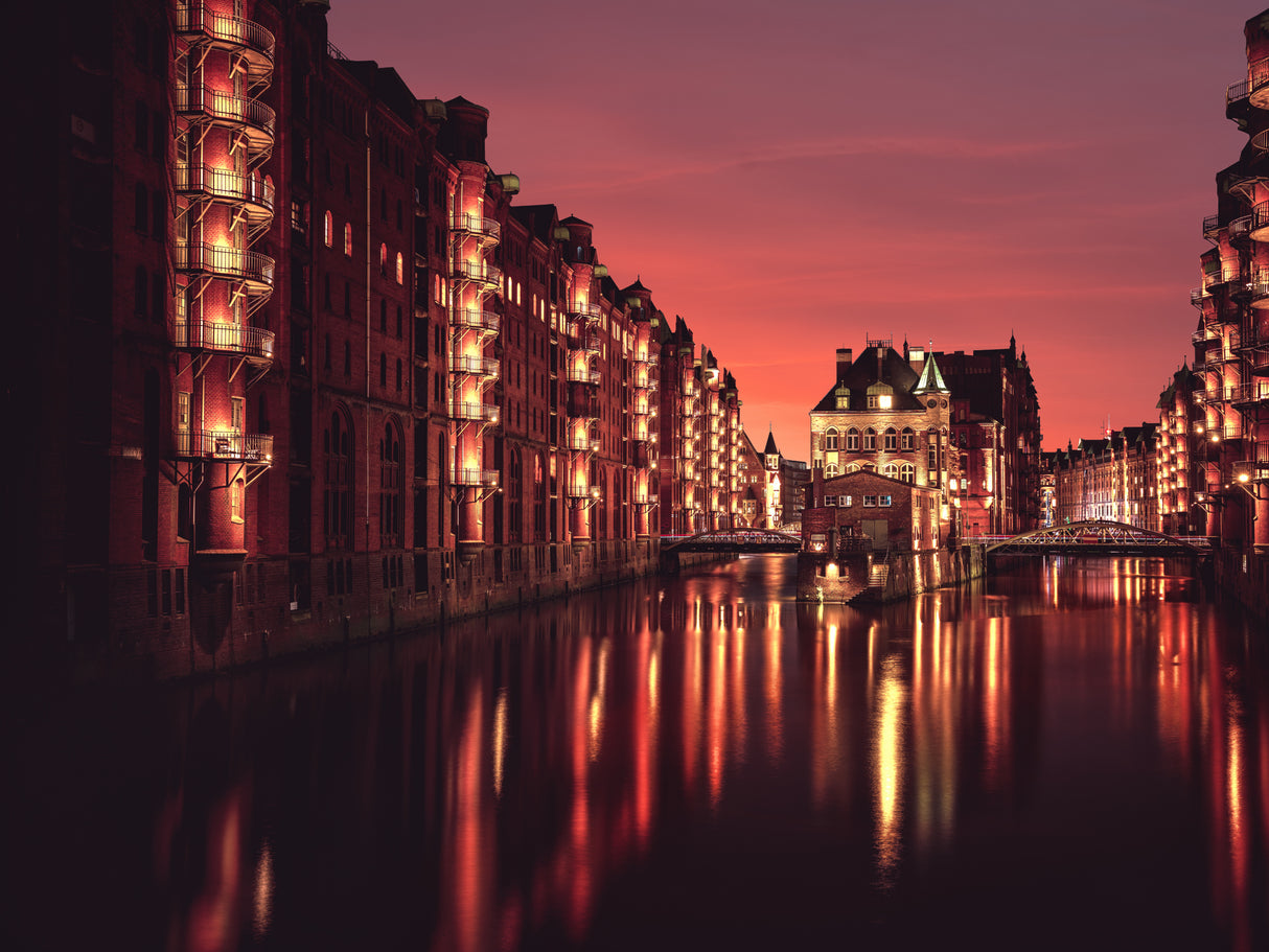 Hamburg Wasserschloss Poster och Canvastavla