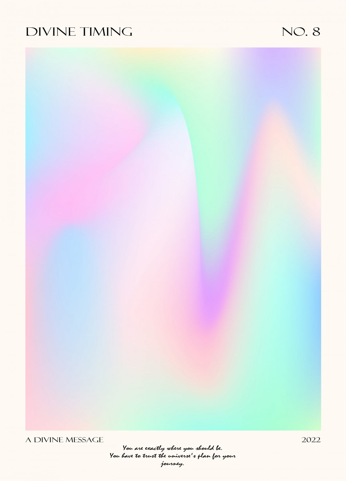 Divine Timing Poster och Canvastavla