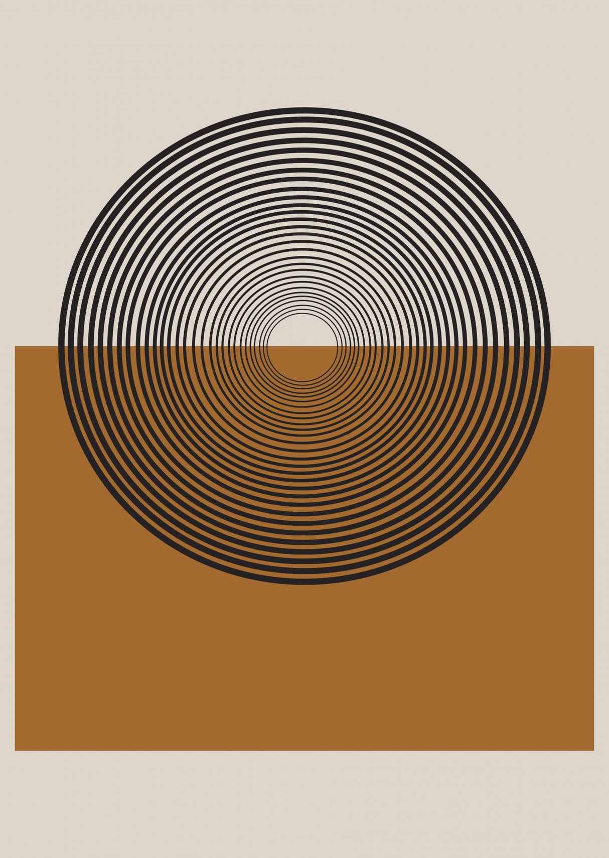 Retro Landscape Poster och Canvastavla