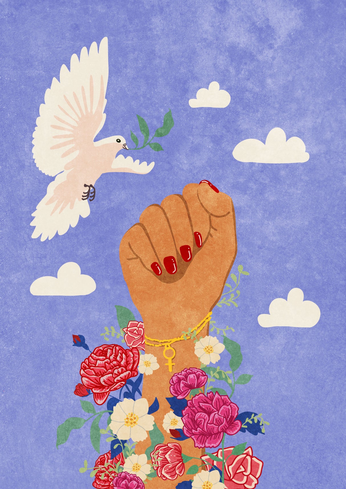 Feminist Fist Poster och Canvastavla