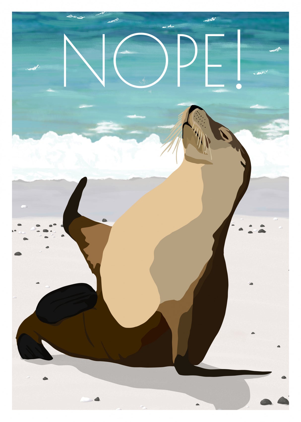 Nope! Poster och Canvastavla