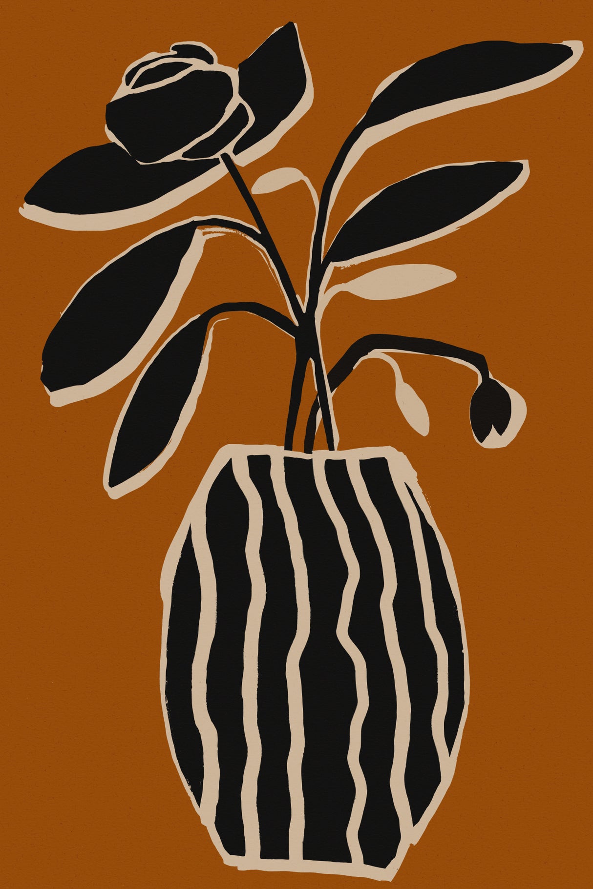 Ochre Still Life No 5 Poster och Canvastavla