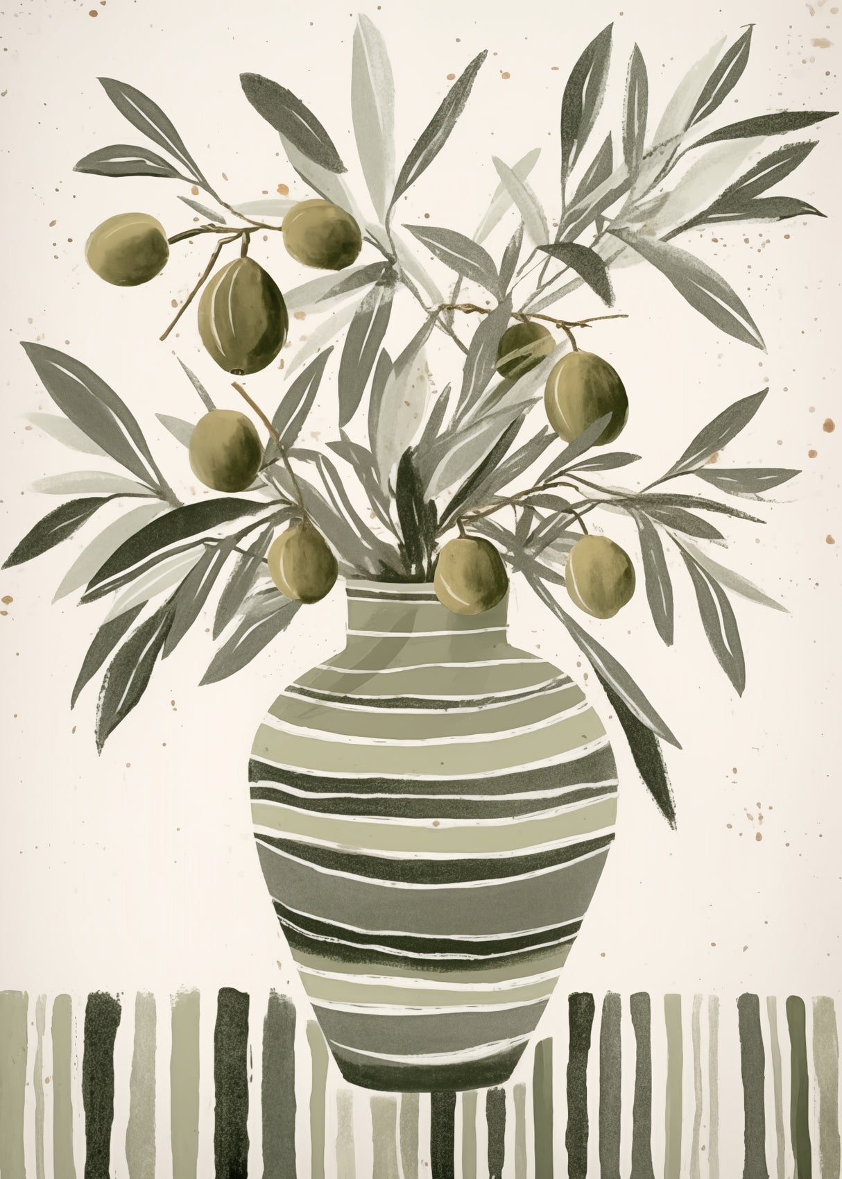 Olive Branches Poster och Canvastavla