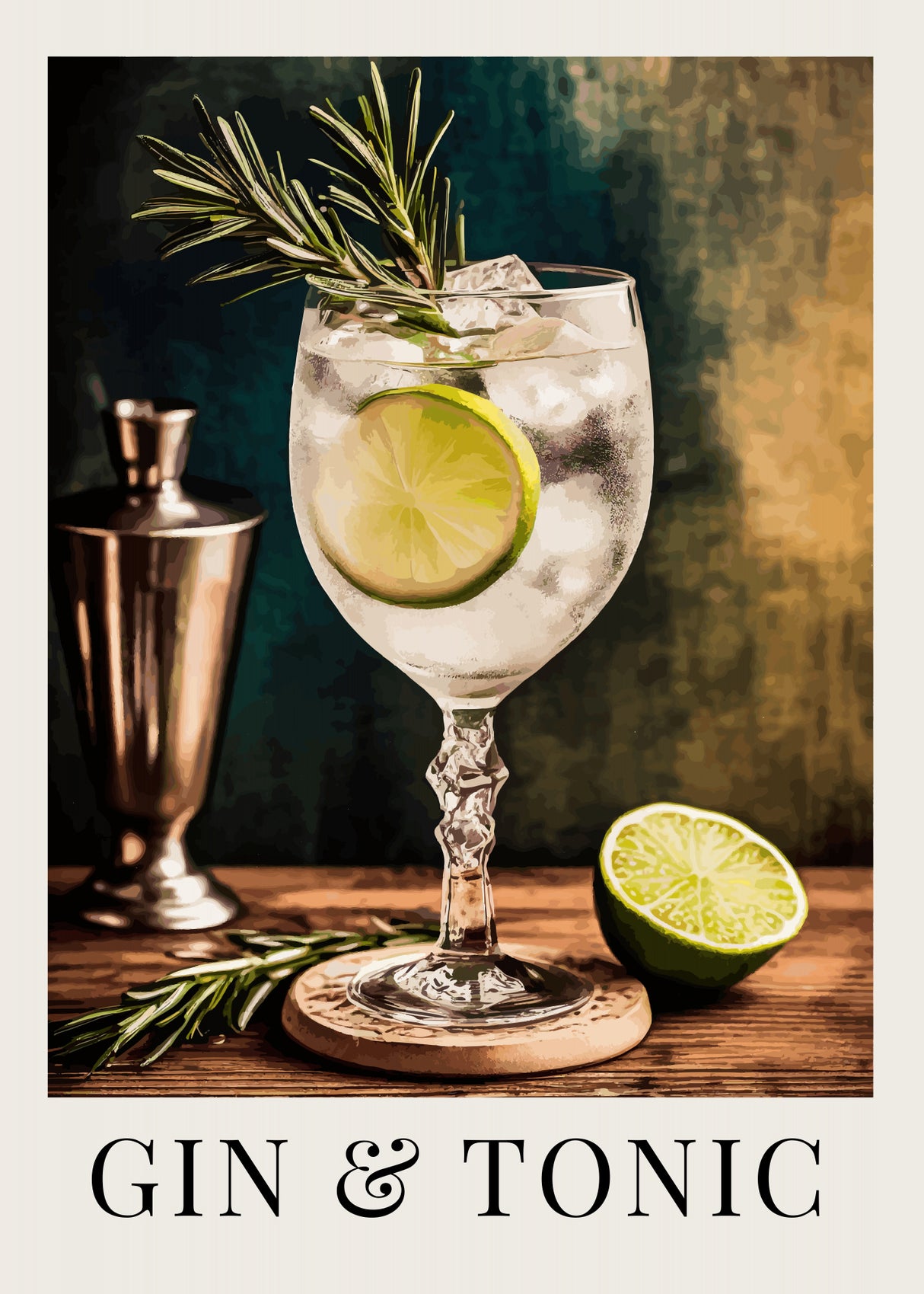 Gin & Tonic Poster och Canvastavla
