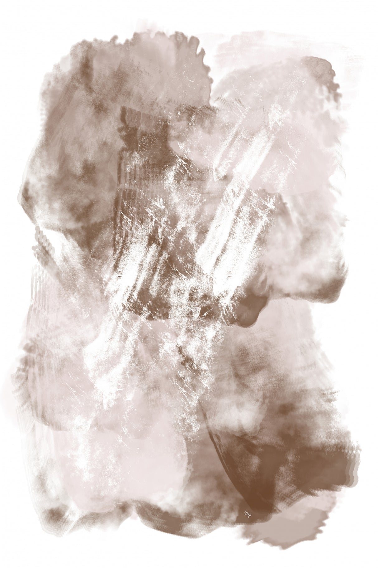 Abstract Mocha Coffee Poster och Canvastavla