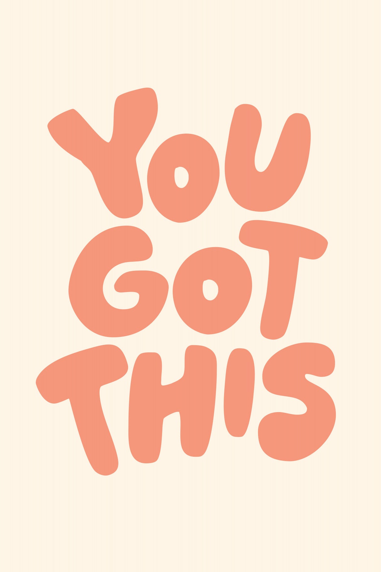 You Got This Pantone Peach Fuzz Pictufy Collection Poster och Canvastavla